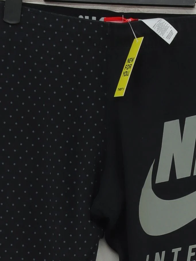 Nike Women's Sports Bottoms S Black Cotton with Polyester, Elastane Sweatpants - Image 3