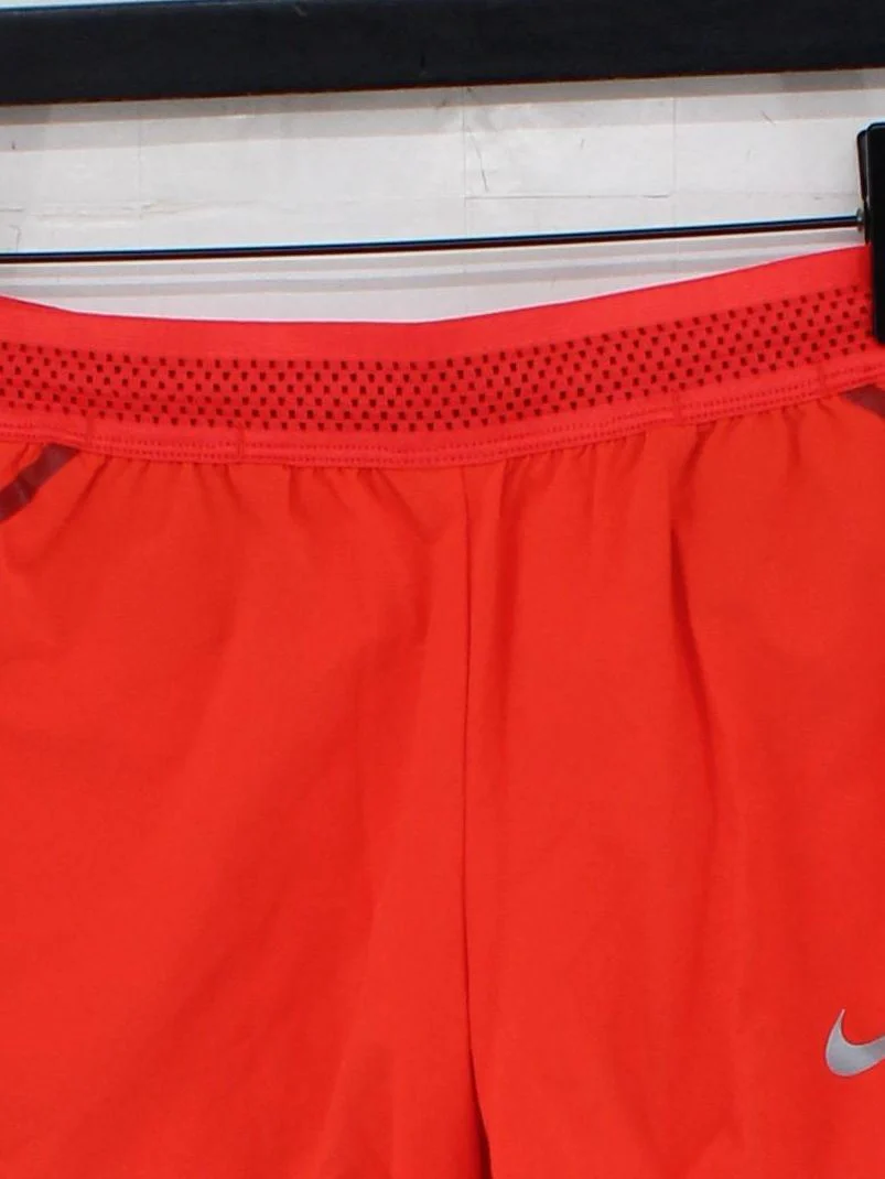 Nike Women's Sports Bottoms S Orange Polyester with Elastane, Nylon Sweatpants - Image 3