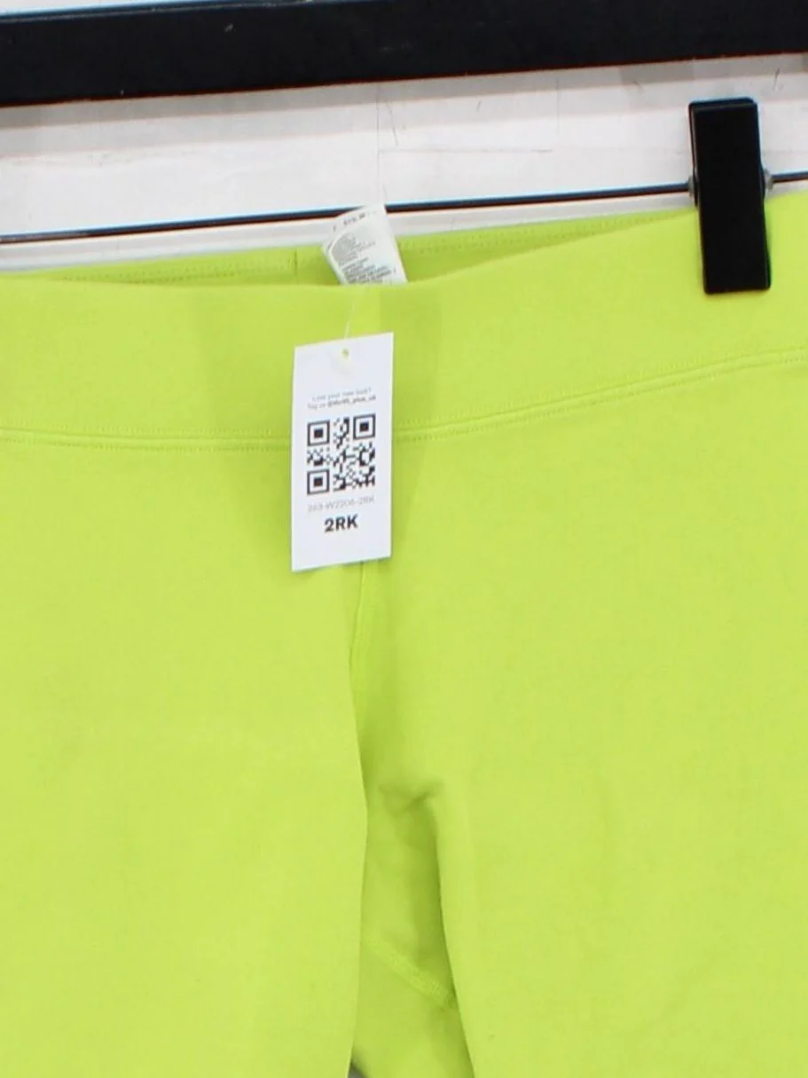 Nike Women's Sports Bottoms S Yellow Cotton with Polyester, Spandex Sweatpants - Image 3