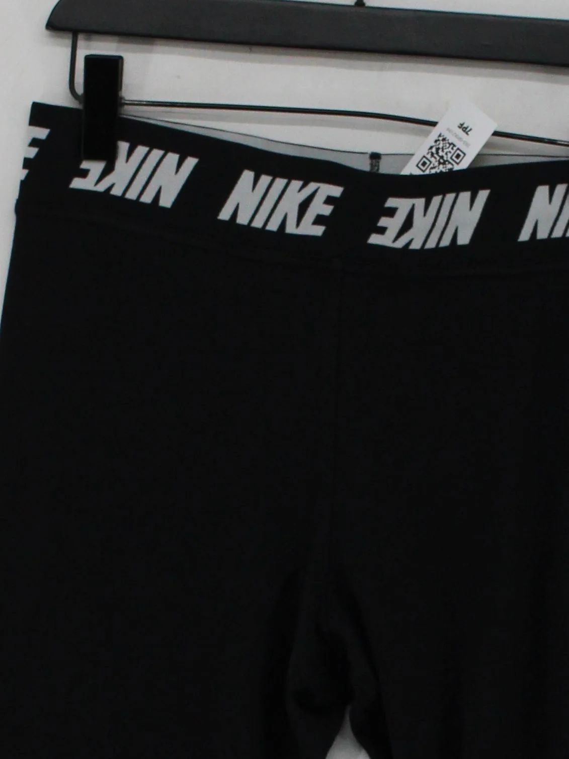 Nike Women's Sports Bottoms XL Black Cotton with Polyester, Elastane Sweatpants - Image 3