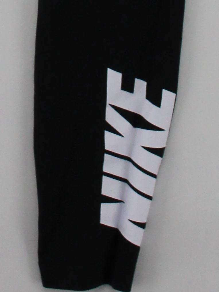 Nike Women's Sports Bottoms XL Black Cotton with Polyester, Elastane Sweatpants - Image 4