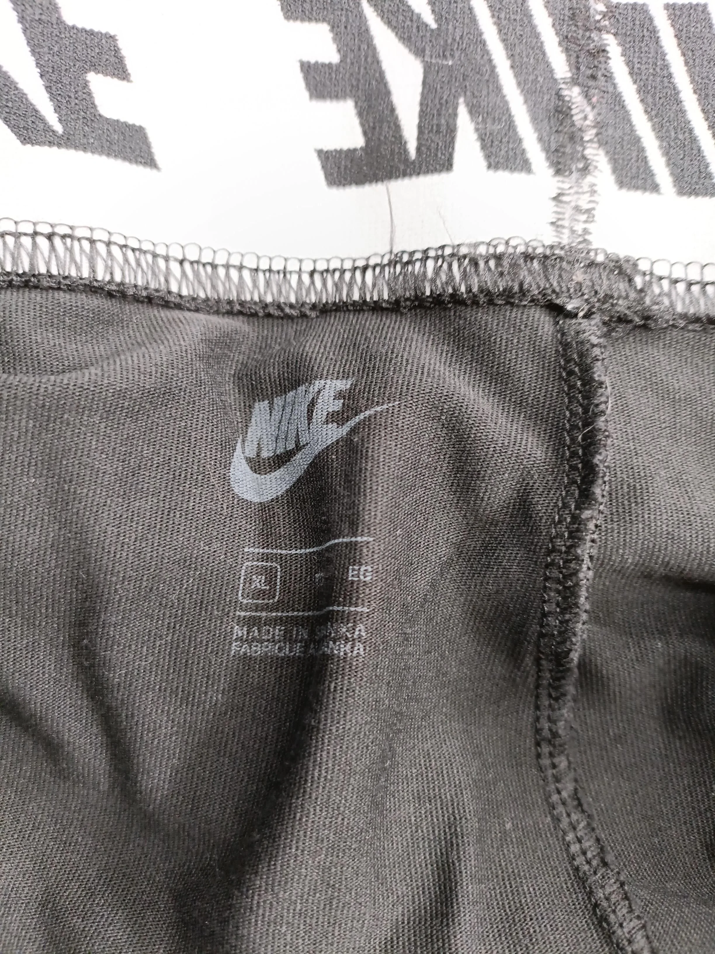 Nike Women's Sports Bottoms XL Black Cotton with Polyester, Elastane Sweatpants - Image 5