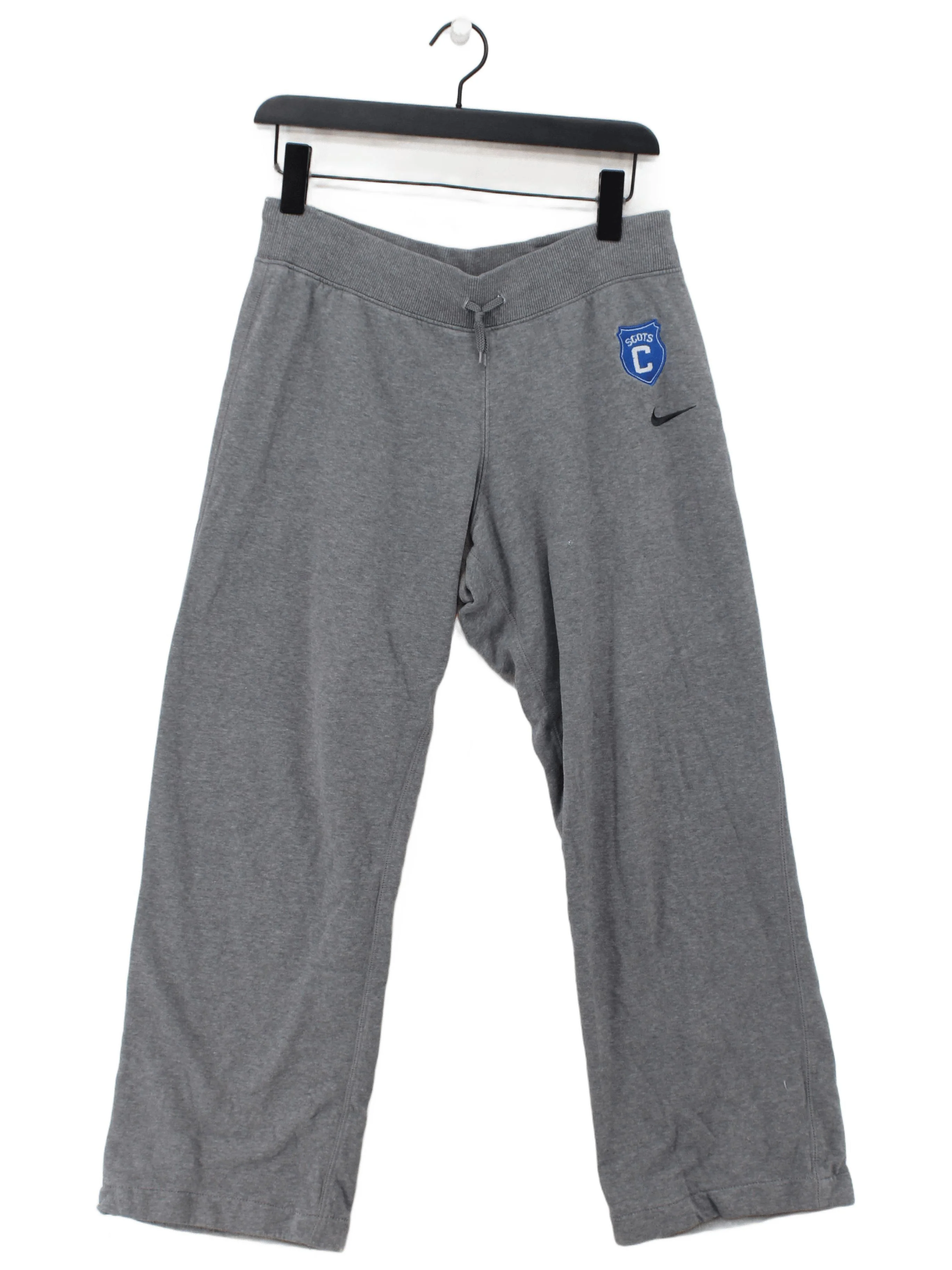 Nike Women's Sports Bottoms XS Grey Graphic Cotton with Polyester Sweatpants