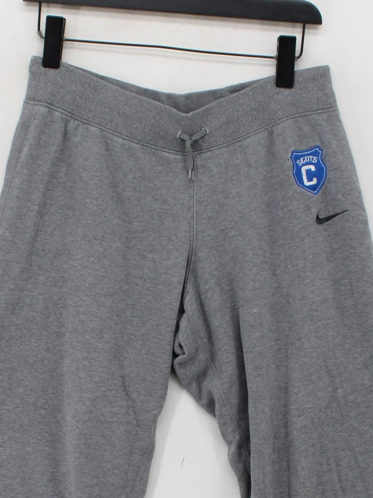 Nike Women's Sports Bottoms XS Grey Graphic Cotton with Polyester Sweatpants - Image 3