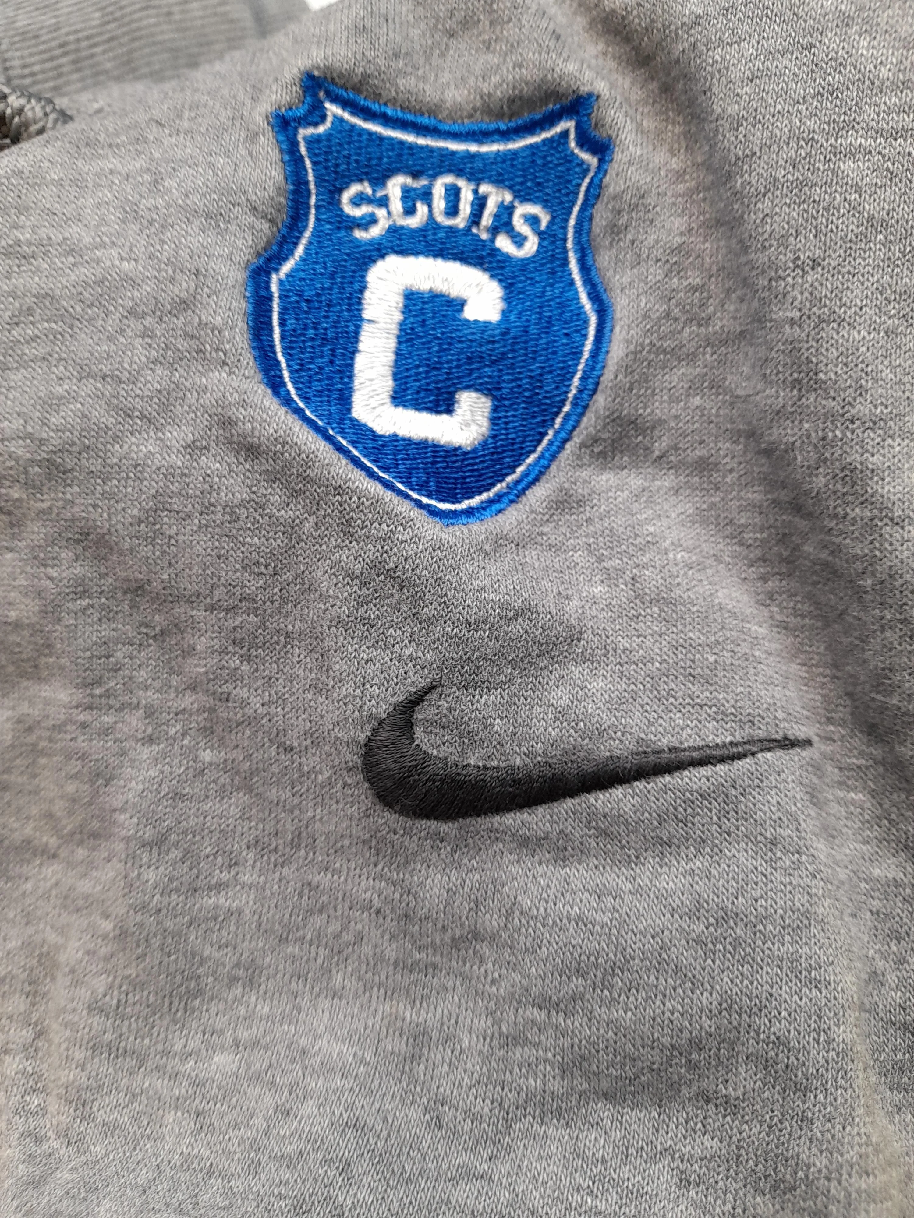 Nike Women's Sports Bottoms XS Grey Graphic Cotton with Polyester Sweatpants - Image 7
