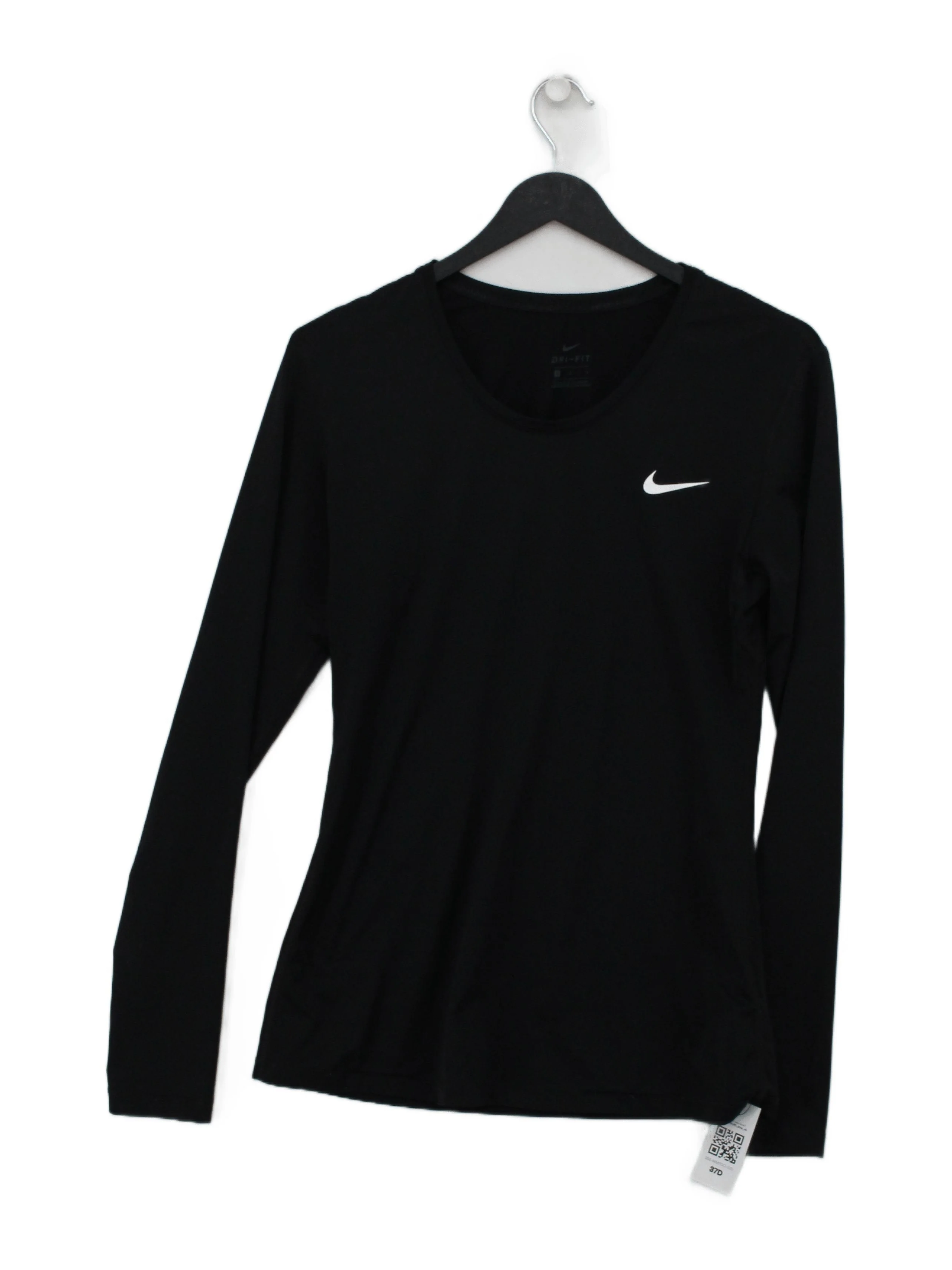 Nike Women's T-Shirt L Black Polyester with Elastane Basic