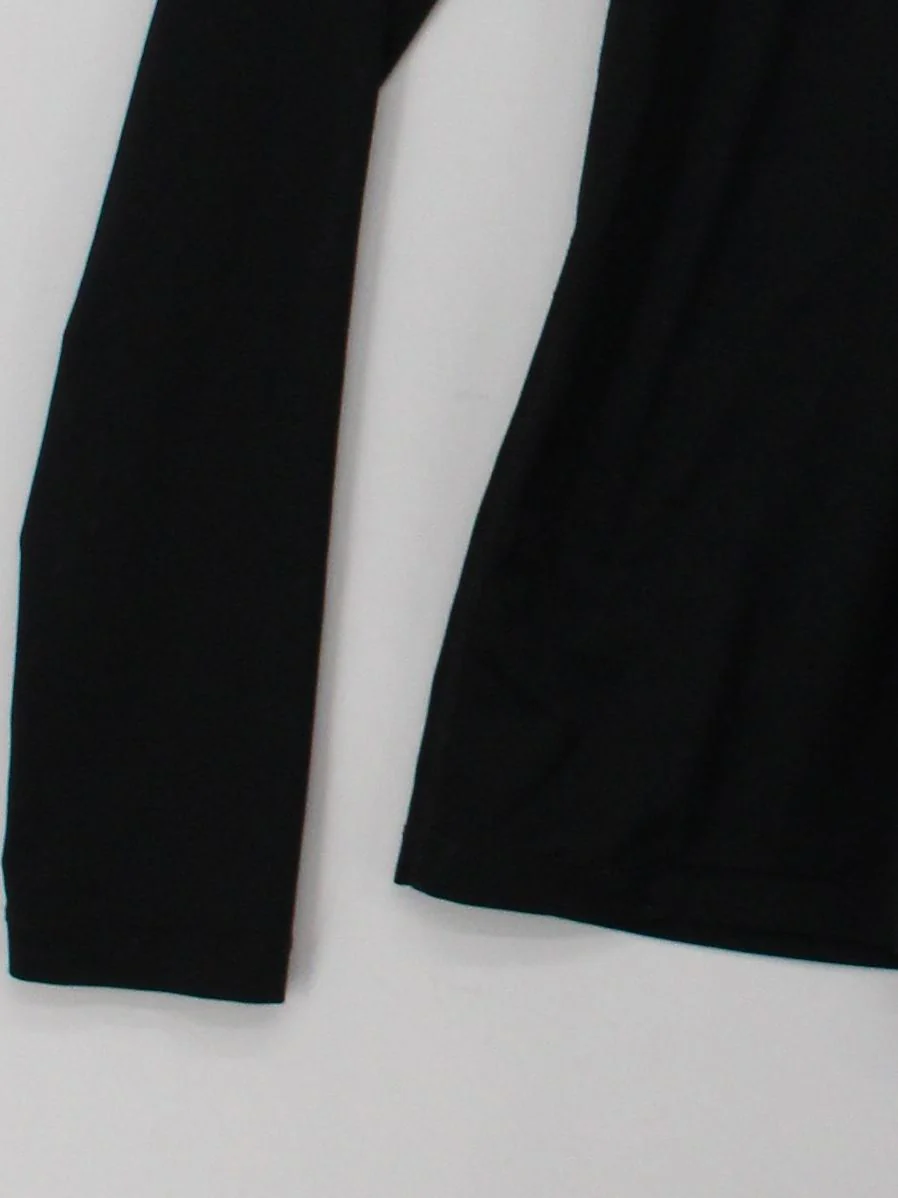 Nike Women's T-Shirt L Black Polyester with Elastane Basic - Image 4