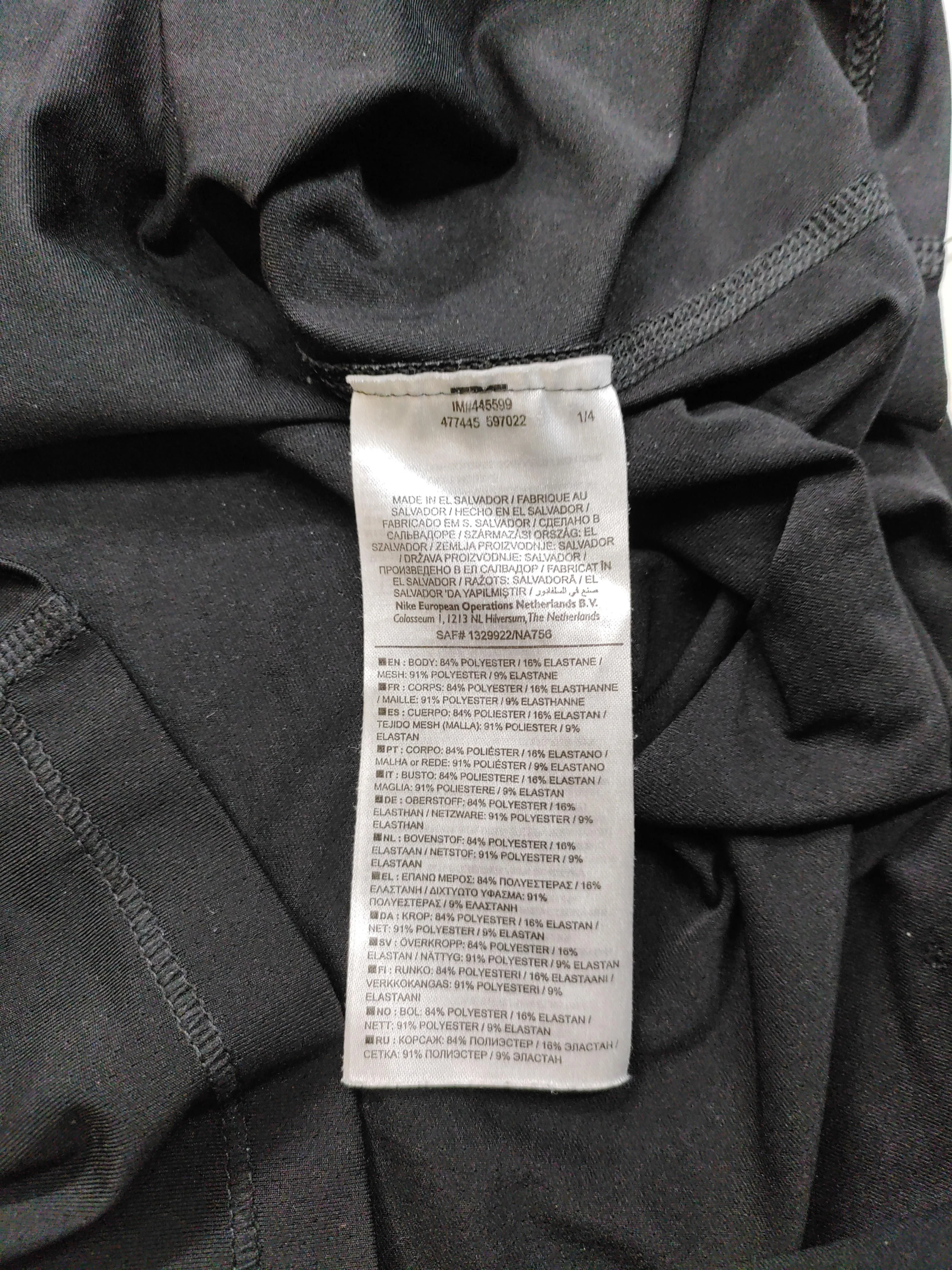 Nike Women's T-Shirt L Black Polyester with Elastane Basic - Image 6