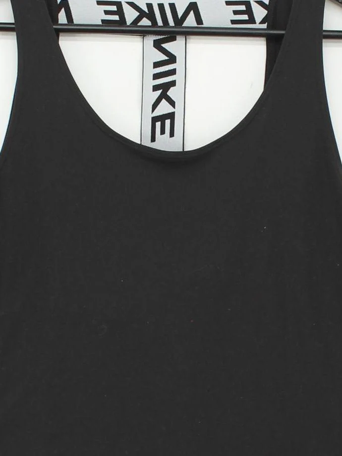 Nike Women's T-Shirt M Black 100% Polyester Sleeveless Basic - Image 3