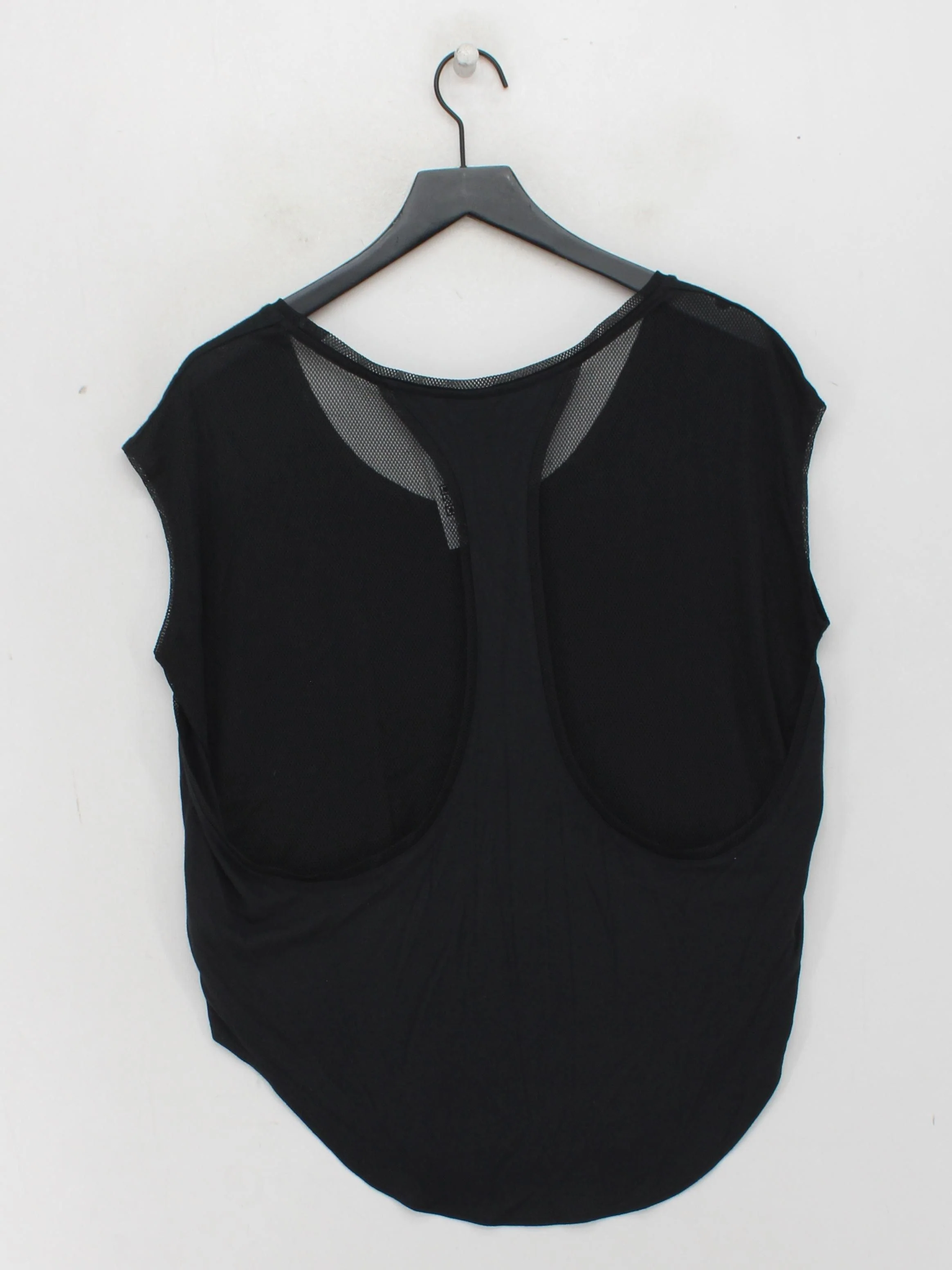 Nike Women's T-Shirt M Black Polyester with Lyocell Modal Basic - Image 2