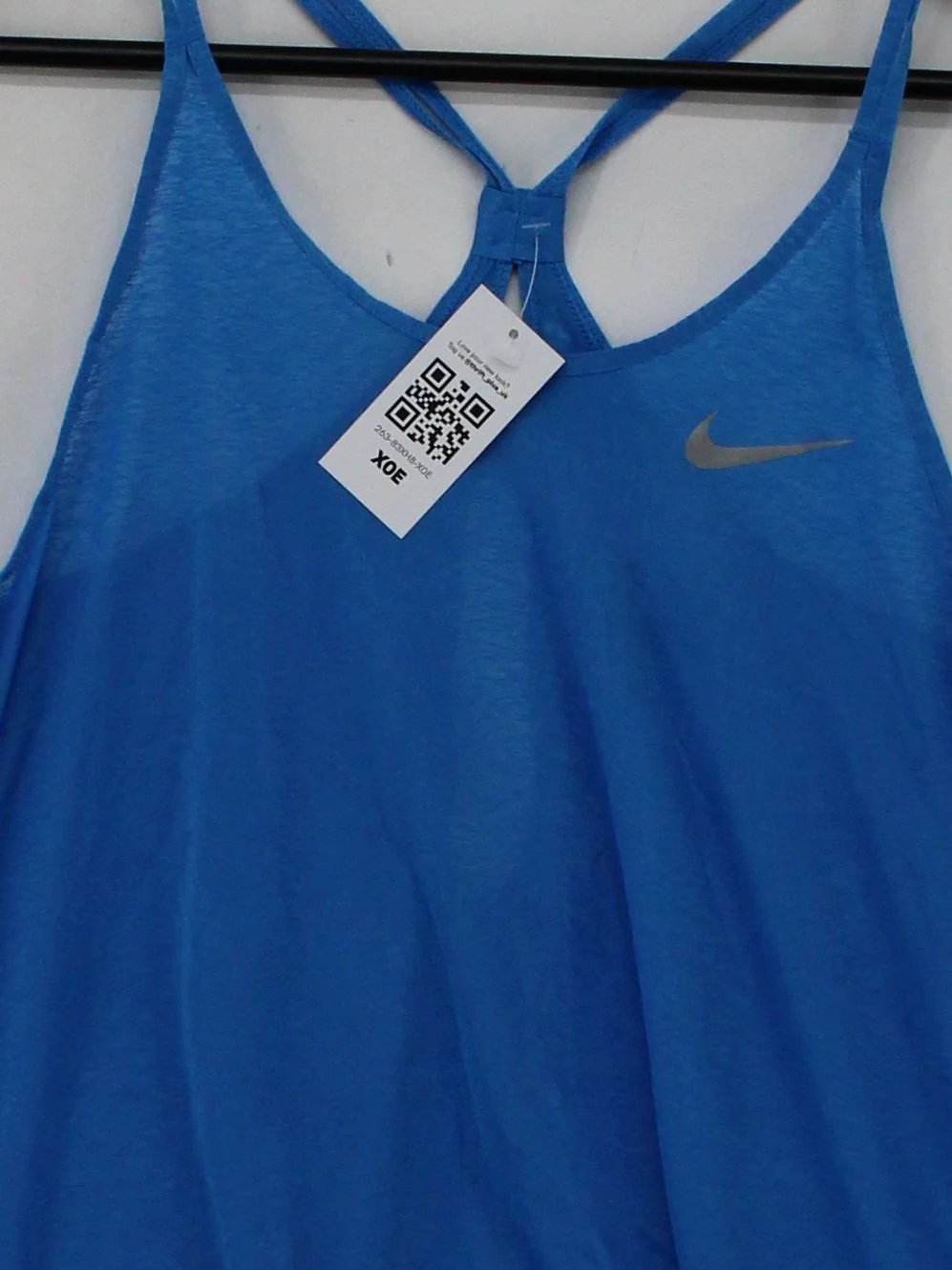 Nike Women's T-Shirt M Blue 100% Polyester Sleeveless Basic - Image 3