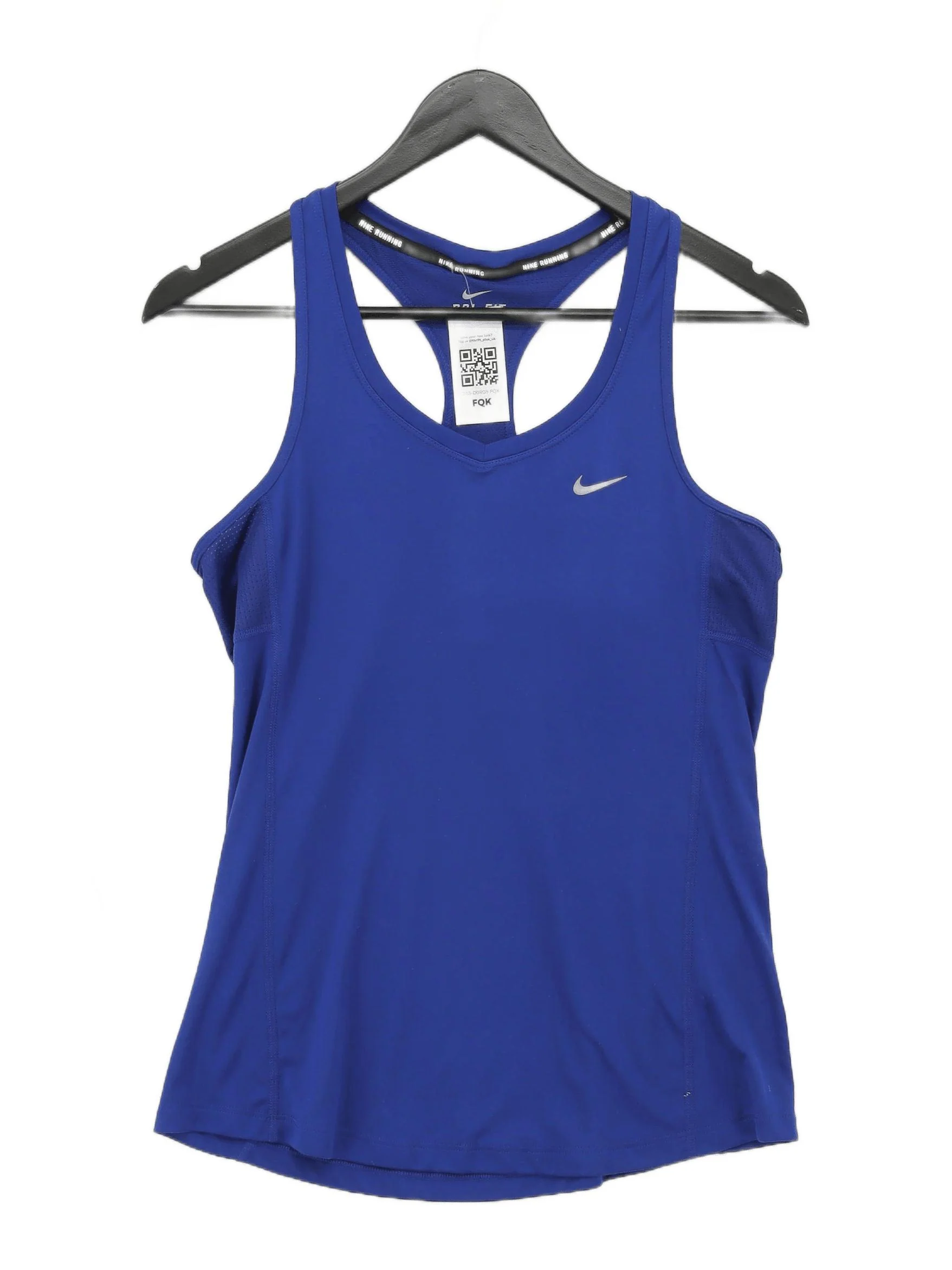 Nike Women's T-Shirt M Blue 100% Polyester Sleeveless Basic