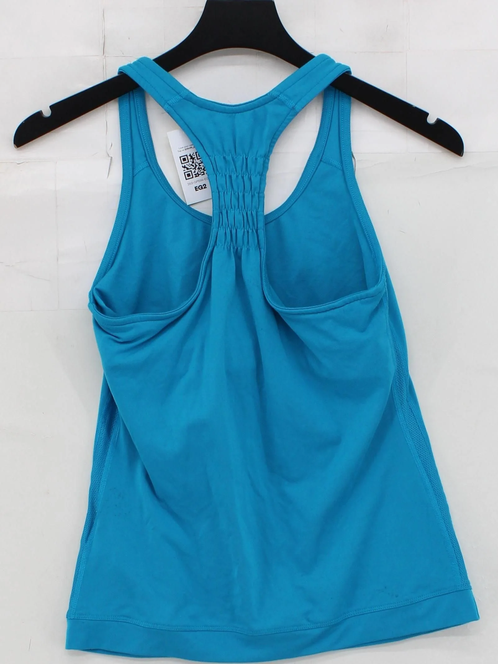Nike Women's T-Shirt M Blue Polyester with Elastane Sleeveless Basic - Image 2