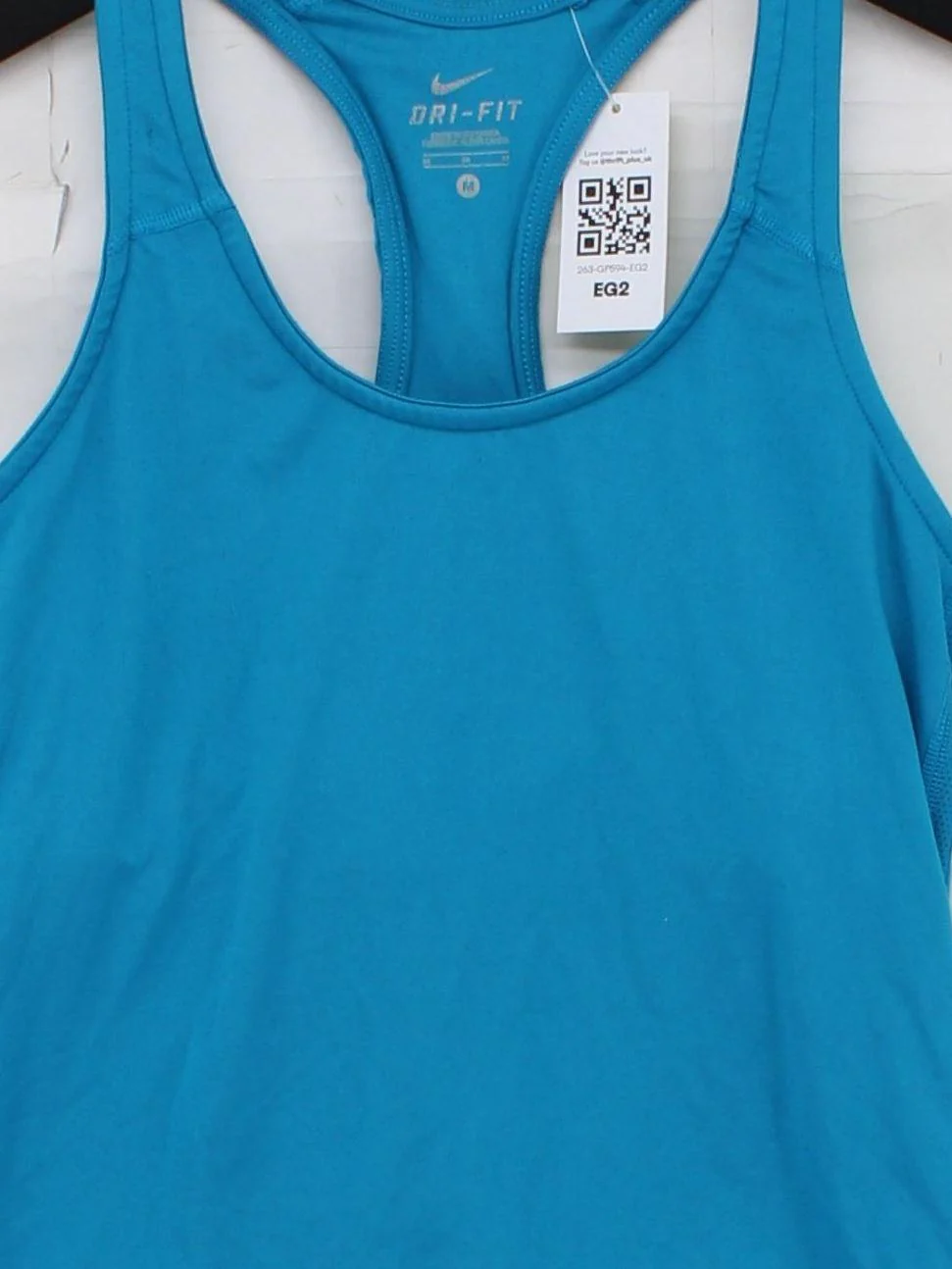 Nike Women's T-Shirt M Blue Polyester with Elastane Sleeveless Basic - Image 3