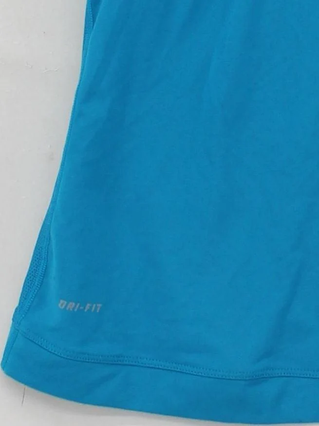 Nike Women's T-Shirt M Blue Polyester with Elastane Sleeveless Basic - Image 4