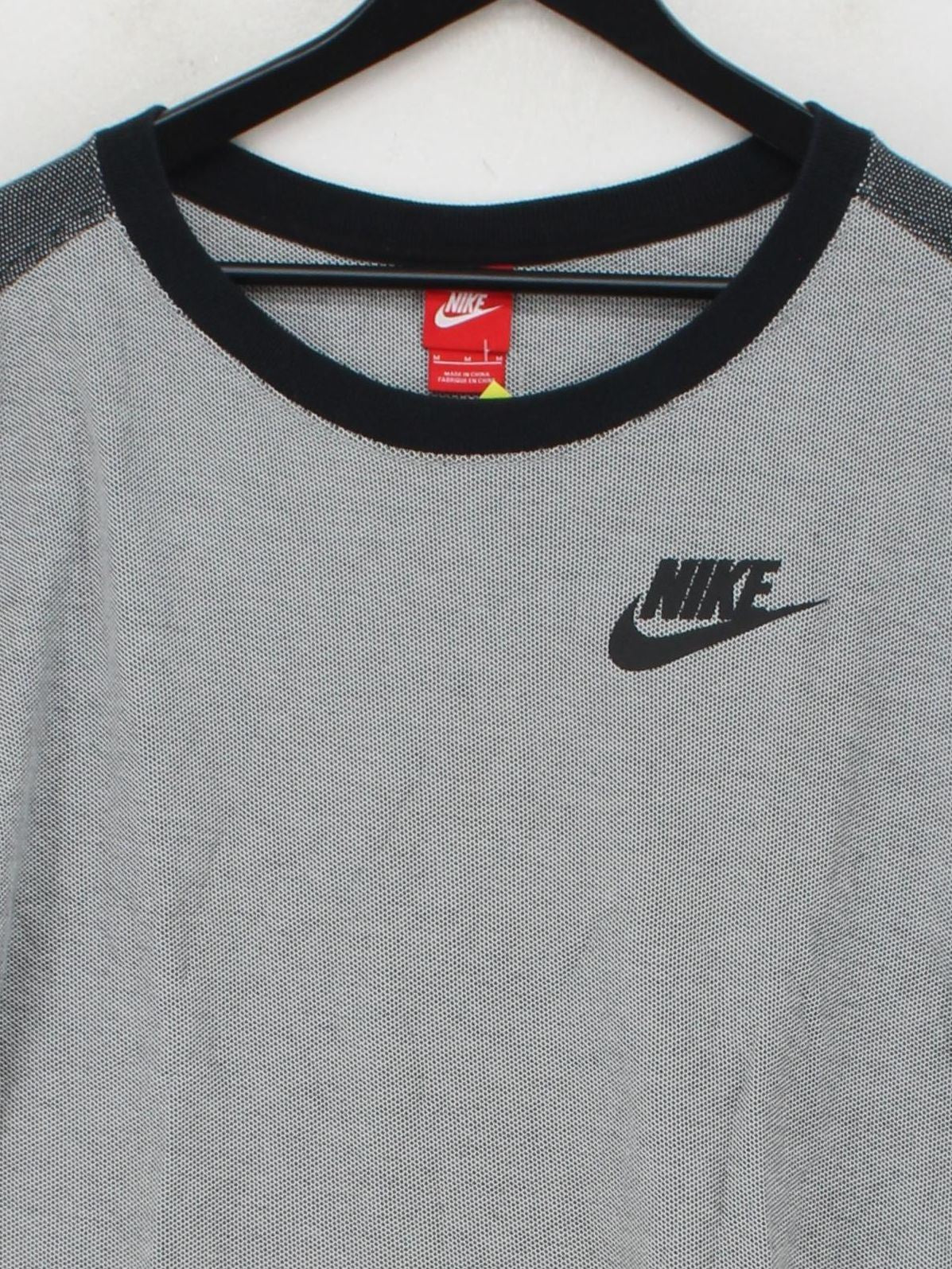 Nike Women's T-Shirt M Grey 100% Cotton Short Sleeve Round Neck Basic - Image 3