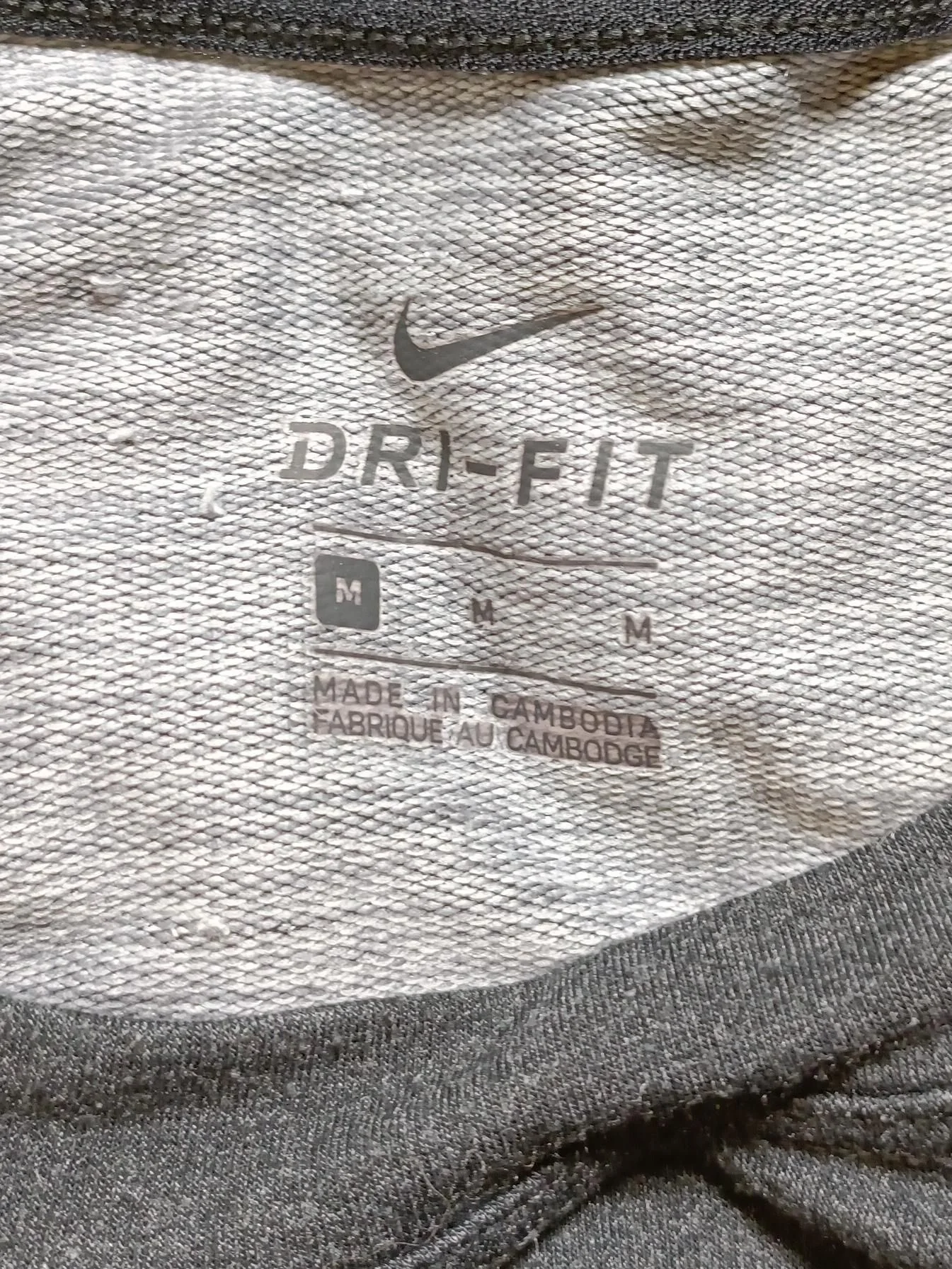 Nike Women's T-Shirt M Grey 100% Other Basic - Image 5