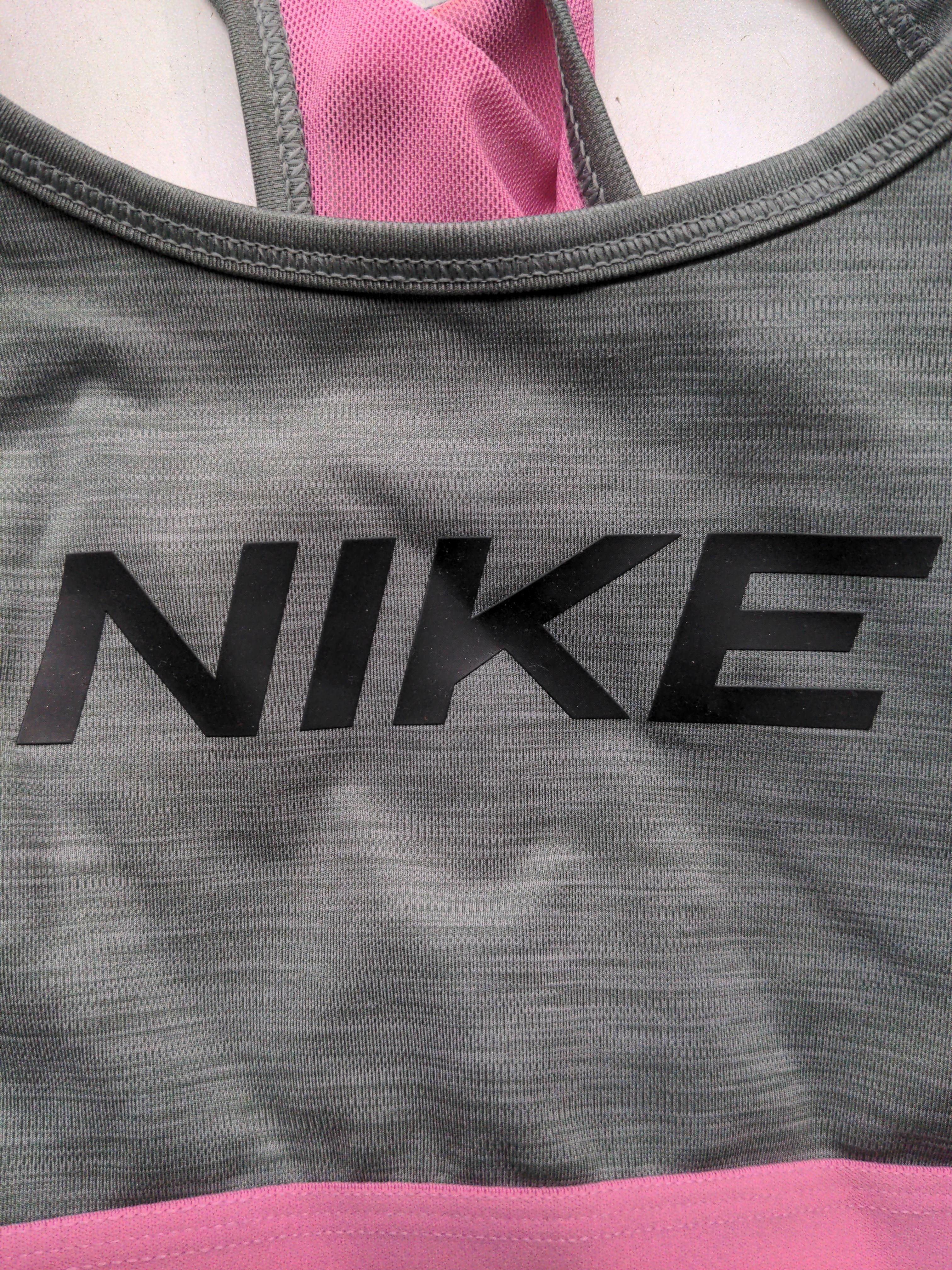 Nike Women's T-Shirt M Grey Polyester with Elastane Sleeveless Basic - Image 5