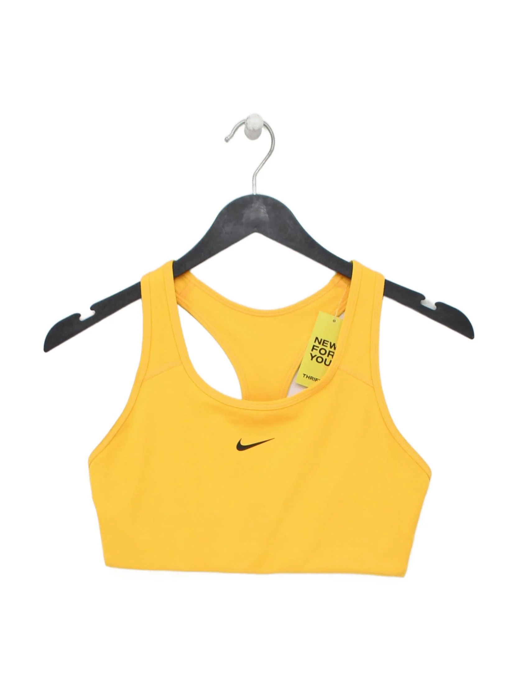 Nike Women's T-Shirt M Orange Nylon with Spandex Sleeveless Basic