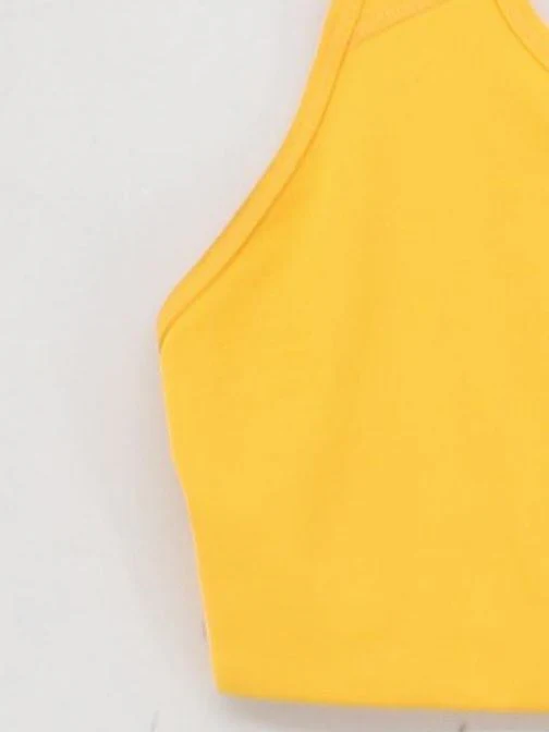 Nike Women's T-Shirt M Orange Nylon with Spandex Sleeveless Basic - Image 4