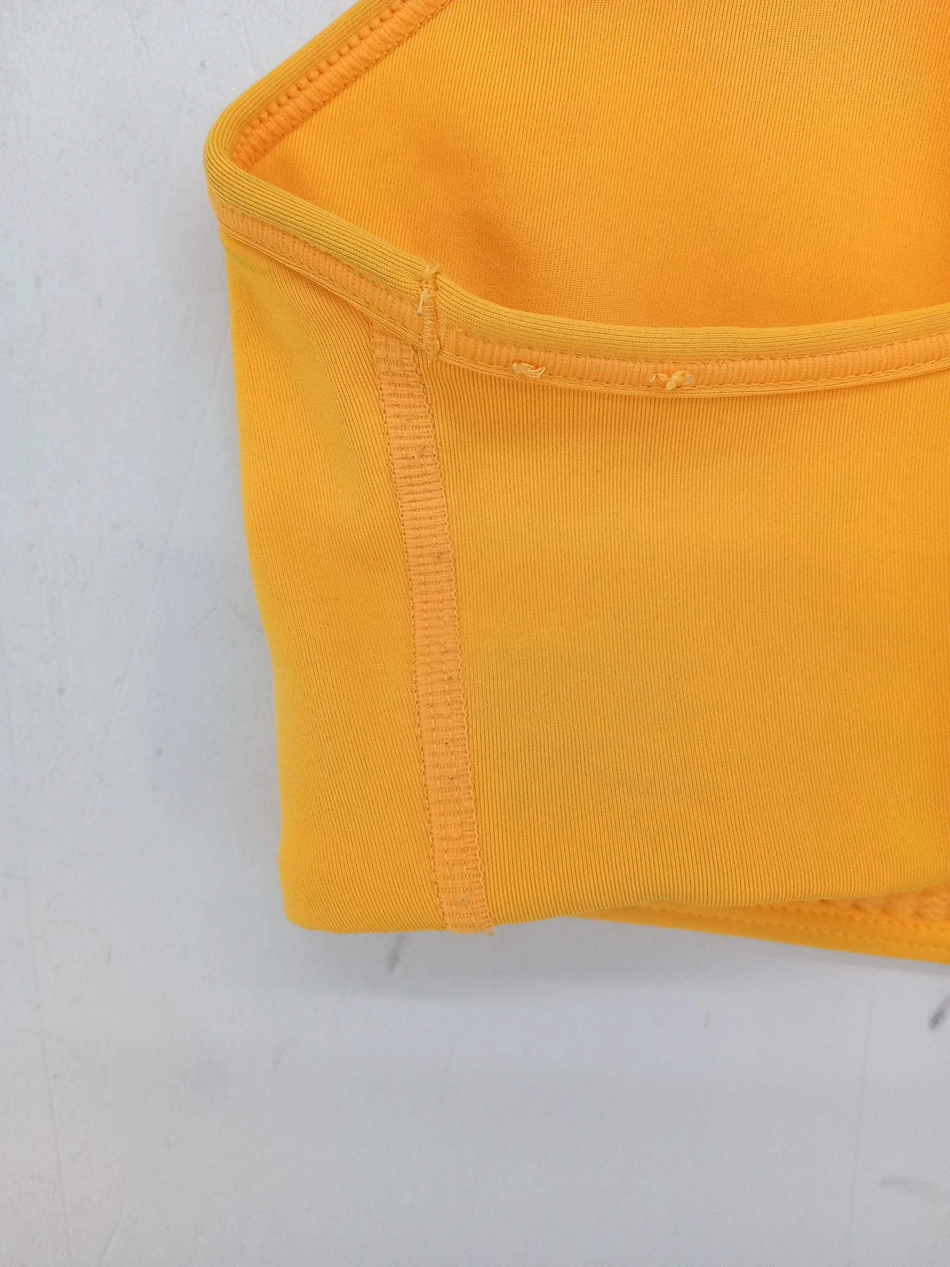 Nike Women's T-Shirt M Orange Nylon with Spandex Sleeveless Basic - Image 6
