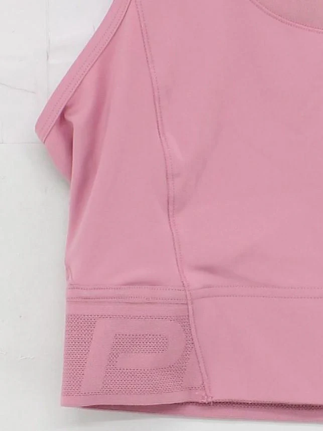 Nike Women's T-Shirt M Pink Polyester with Elastane, Nylon Sleeveless Basic - Image 4