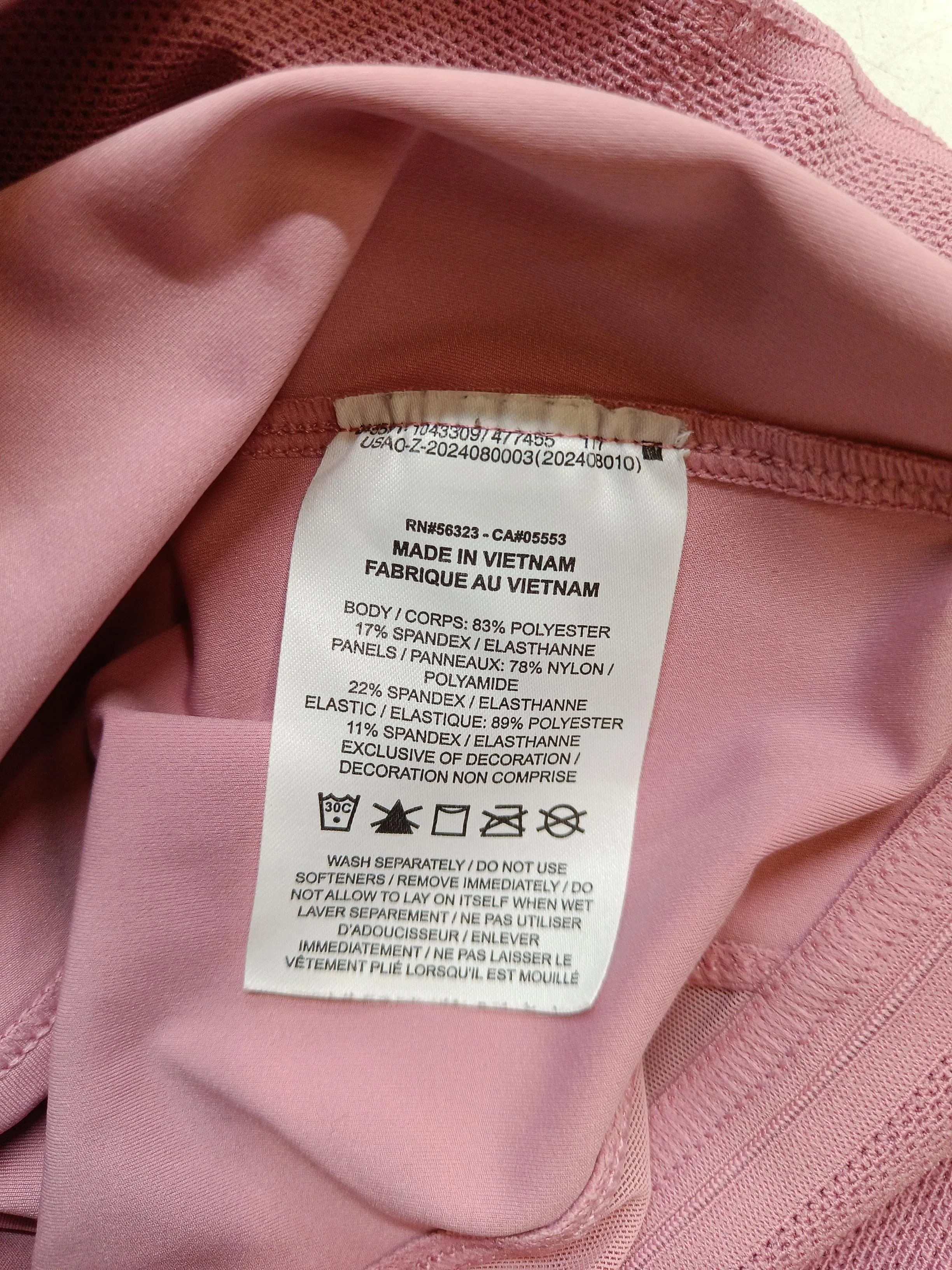 Nike Women's T-Shirt M Pink Polyester with Elastane, Nylon Sleeveless Basic - Image 6