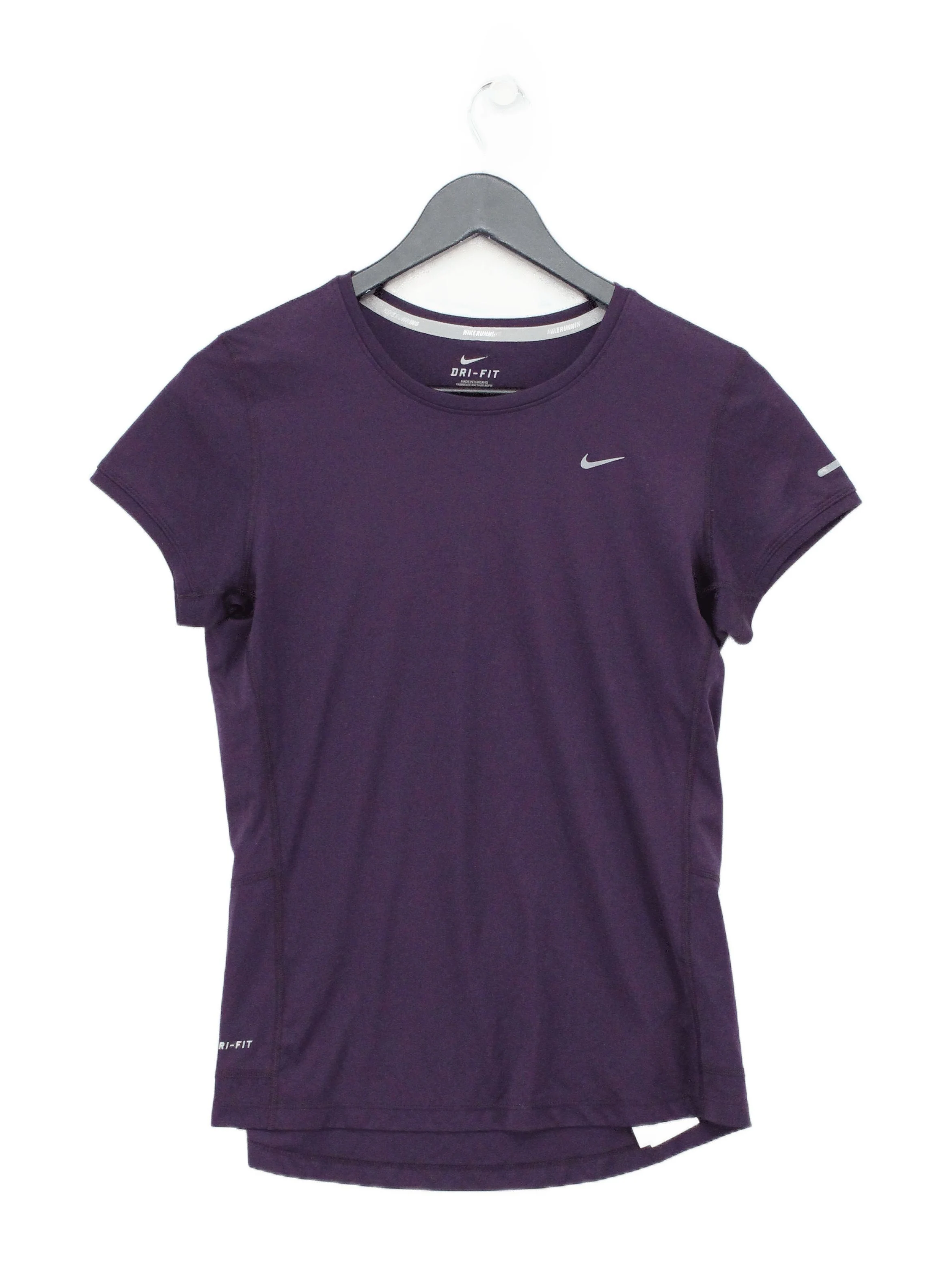 Nike Women's T-Shirt M Purple 100% Polyester Basic