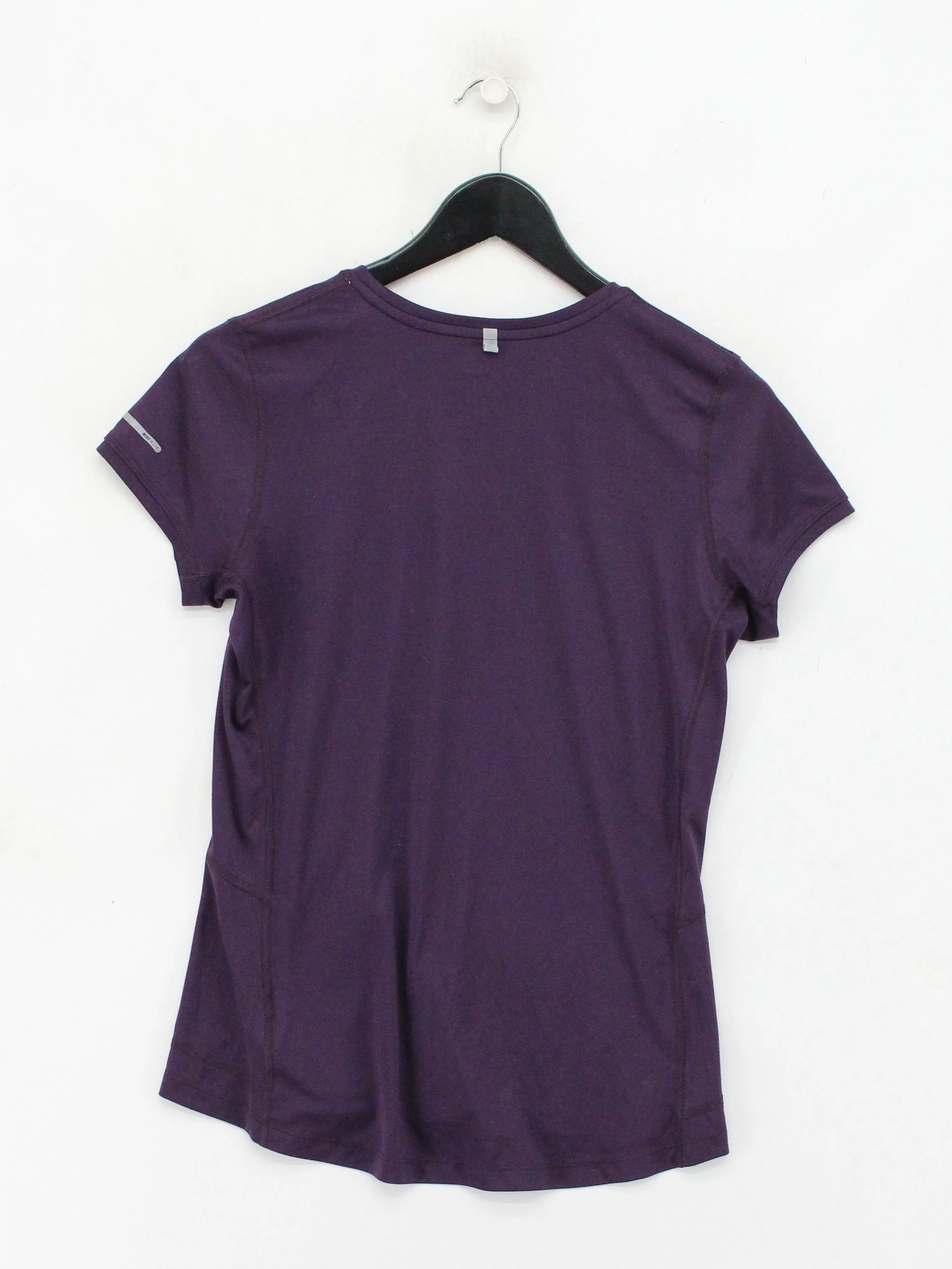 Nike Women's T-Shirt M Purple 100% Polyester Basic - Image 2