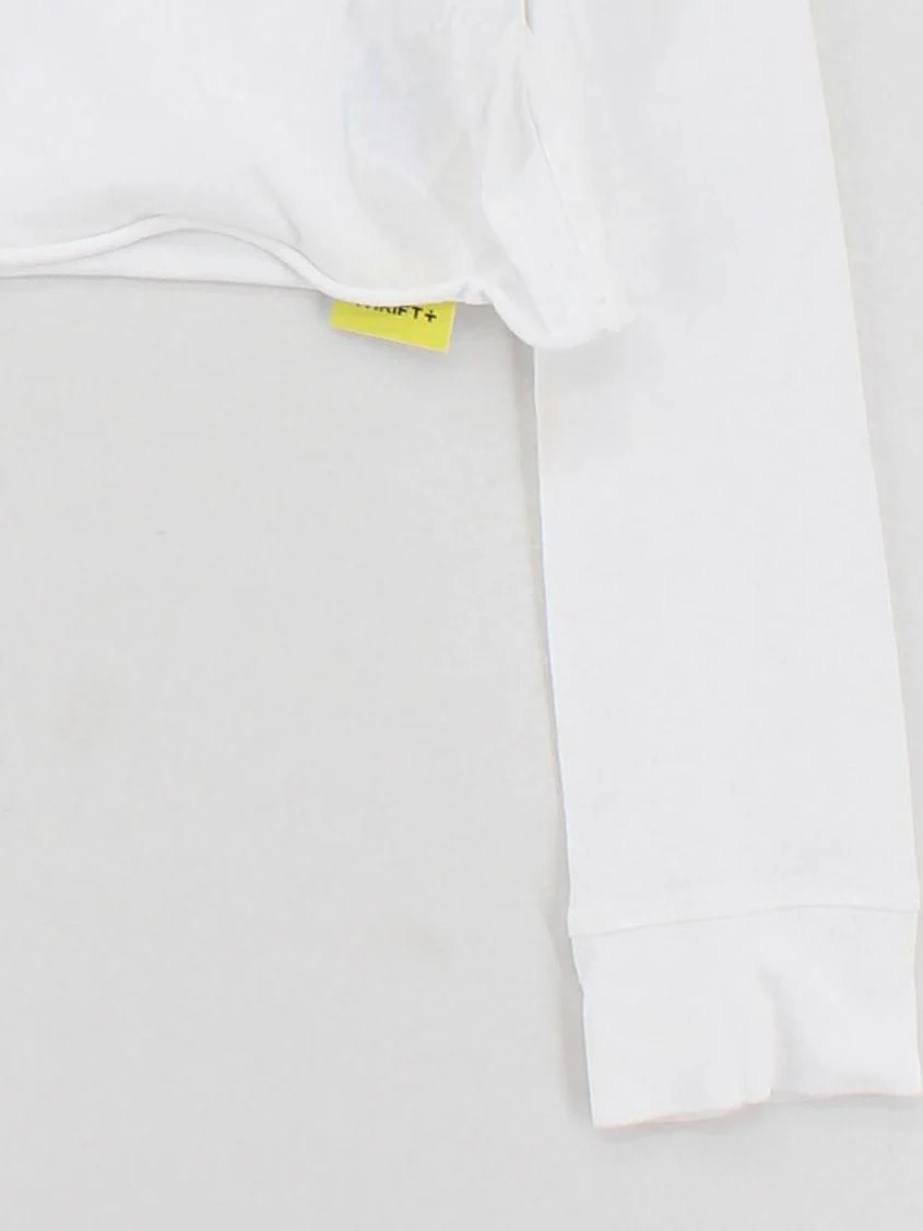 Nike Women's T-Shirt M White Graphic 100% Cotton Short Sleeve Round Neck Basic - Image 4