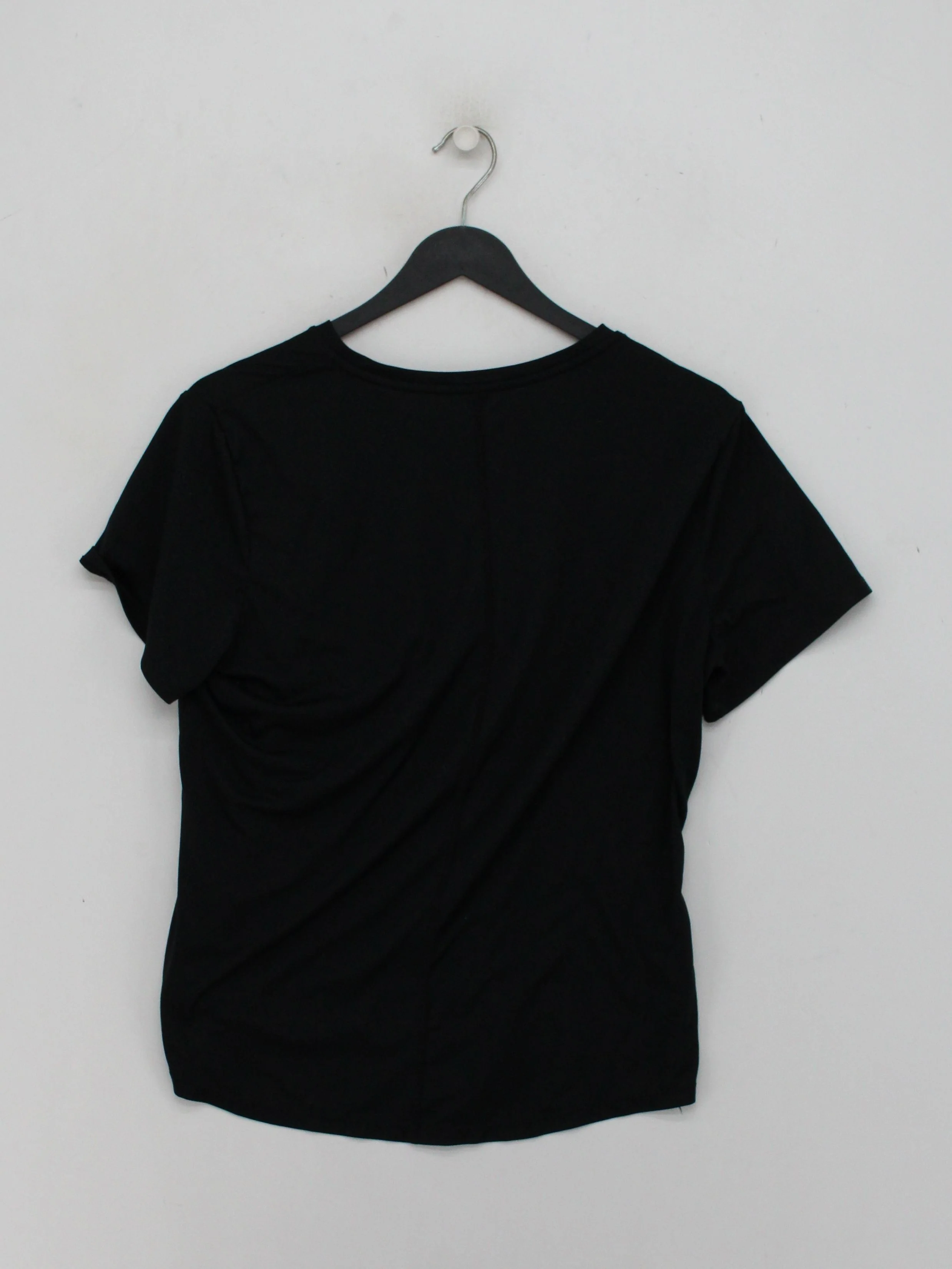 Nike Women's T-Shirt S Black Graphic 100% Polyester Basic - Image 2