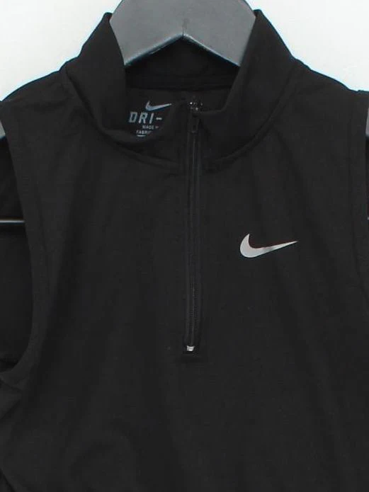 Nike Women's T-Shirt S Black Nylon with Polyester, Spandex Sleeveless Basic - Image 3