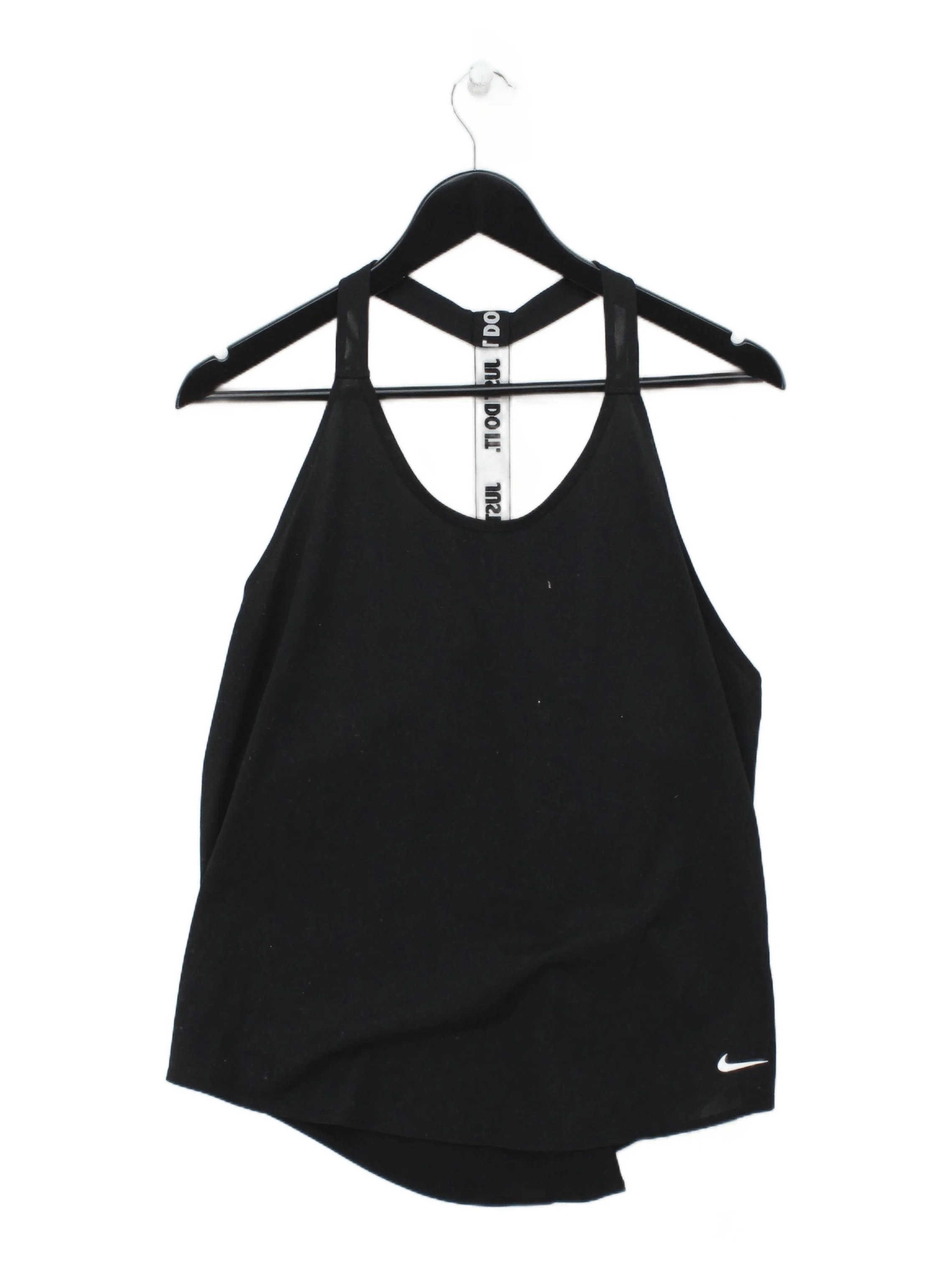 Nike Women's T-Shirt S Black Polyester with Elastane, Nylon Sleeveless Basic