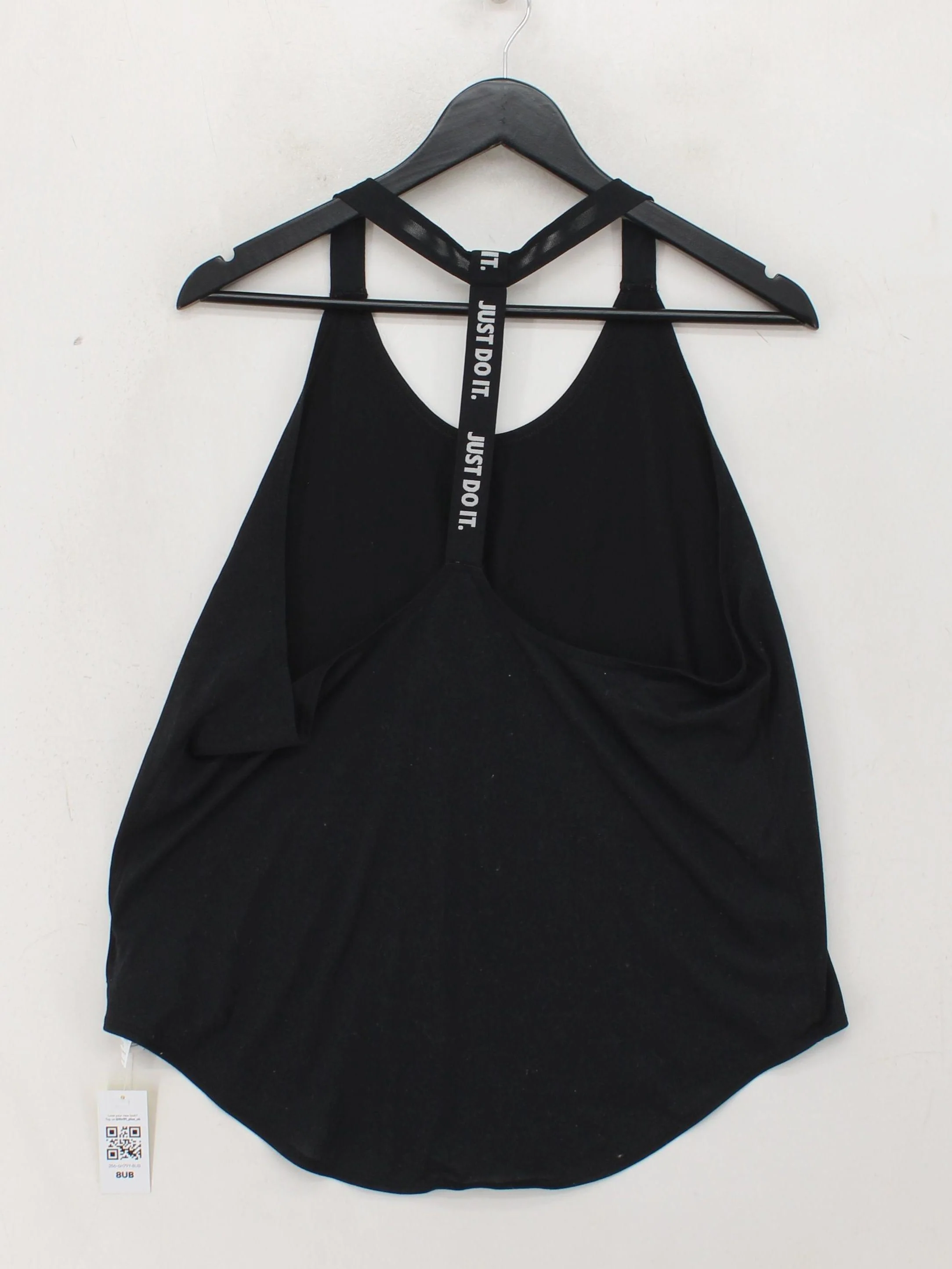 Nike Women's T-Shirt S Black Polyester with Elastane, Nylon Sleeveless Basic - Image 2
