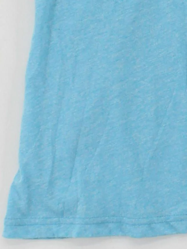 Nike Women's T-Shirt S Blue Polyester with Cotton, Viscose Sleeveless Basic - Image 4