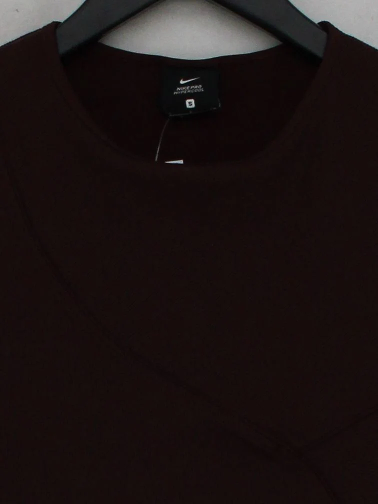 Nike Women's T-Shirt S Brown Polyester with Elastane Sleeveless Round Neck Basic - Image 3
