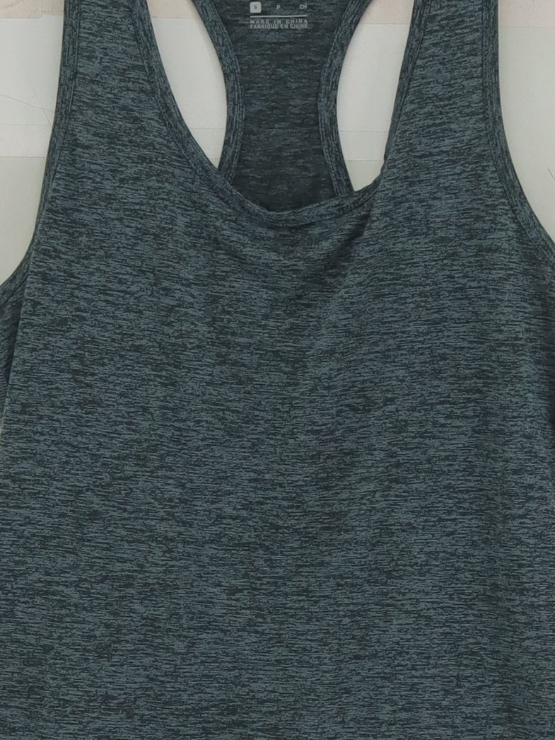 Nike Women's T-Shirt S Grey 100% Polyester Sleeveless Basic - Image 3
