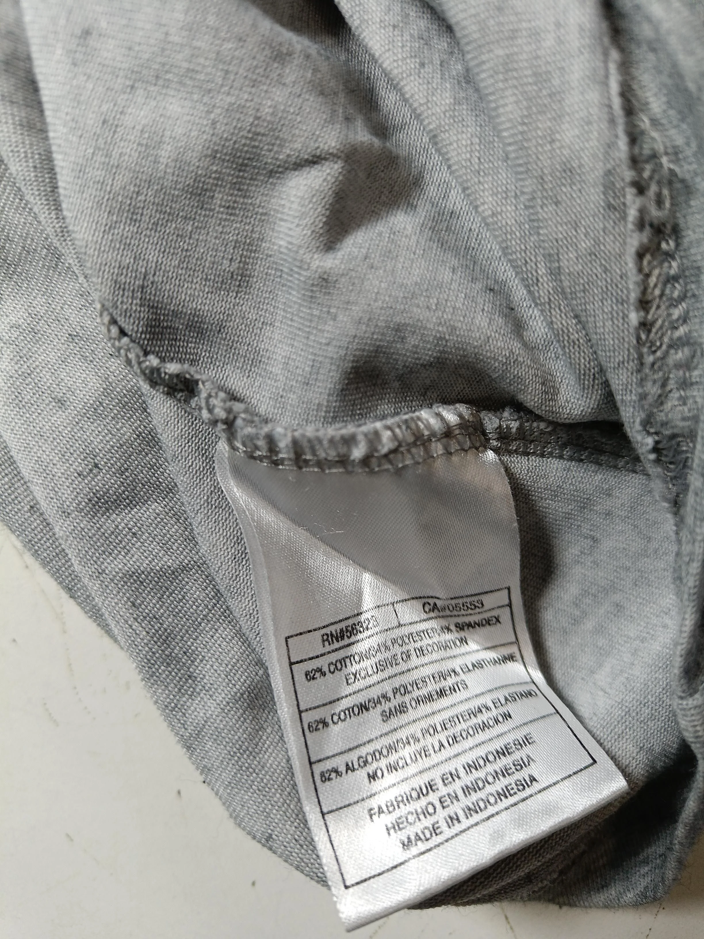Nike Women's T-Shirt S Grey Cotton with Polyester, Spandex Basic - Image 6