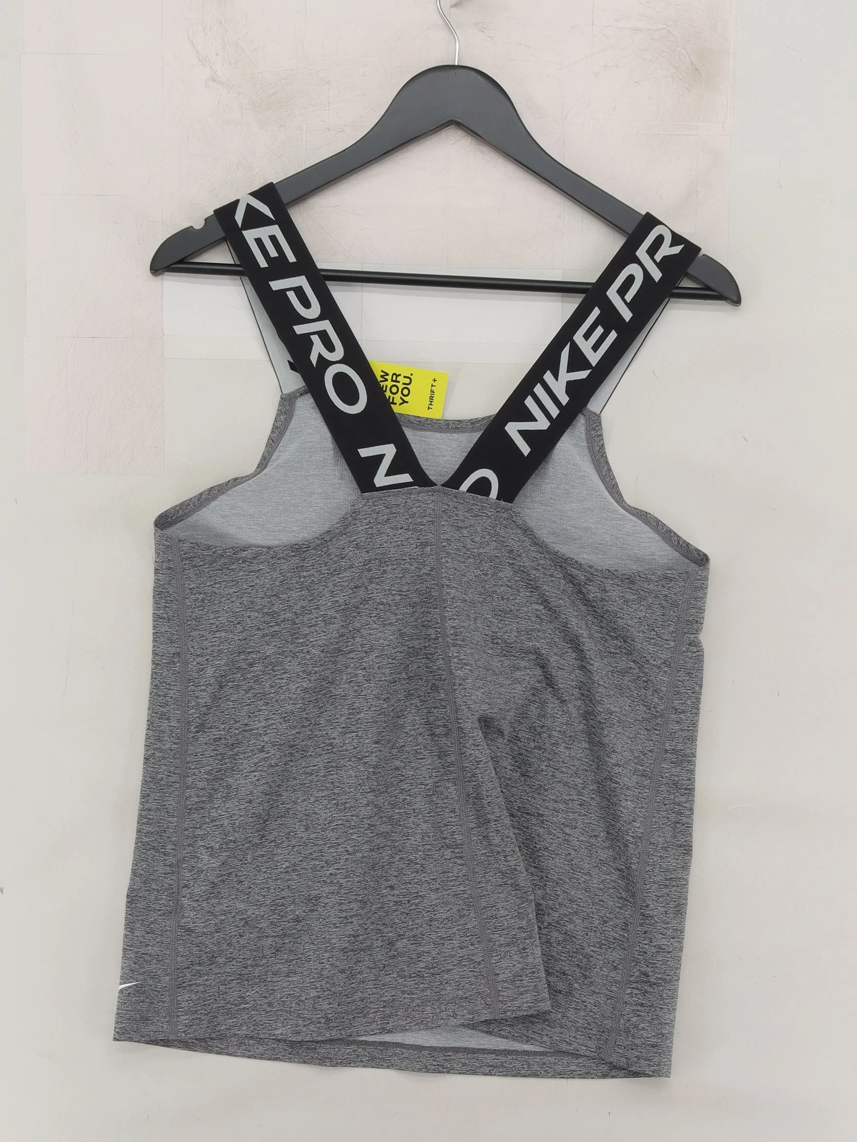 Nike Women's T-Shirt S Grey Polyester with Elastane Sleeveless Basic - Image 2
