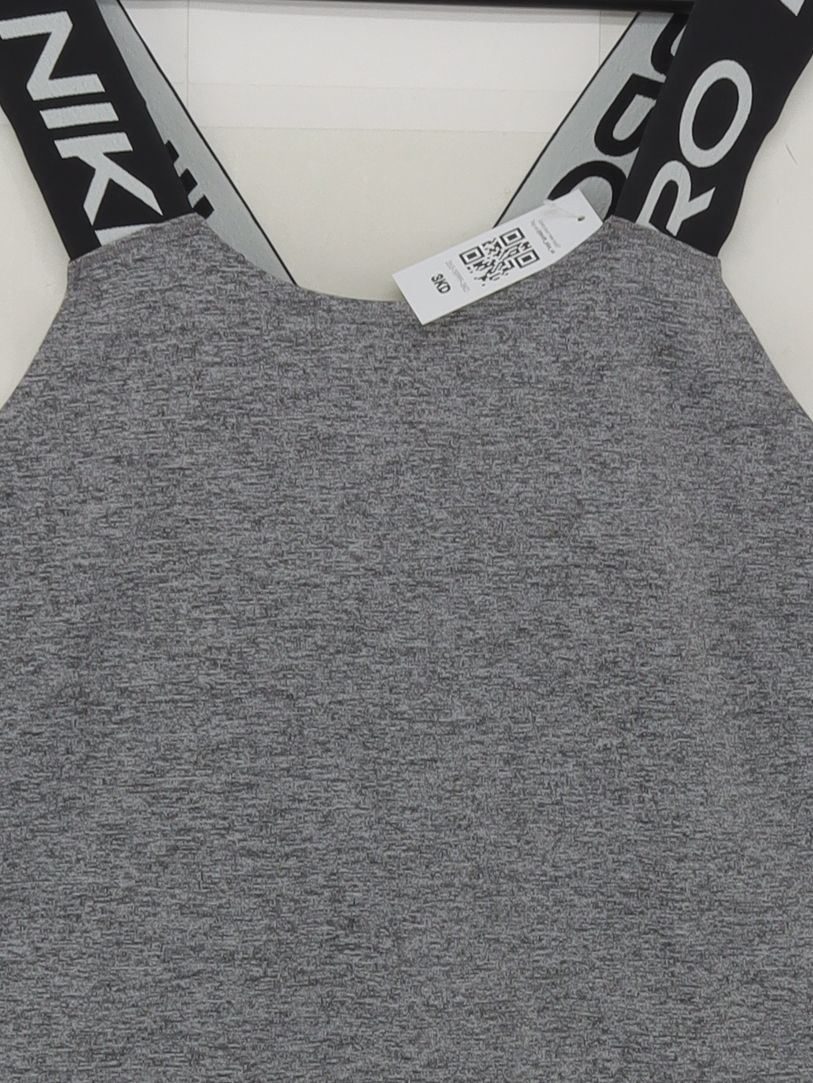 Nike Women's T-Shirt S Grey Polyester with Elastane Sleeveless Basic - Image 3
