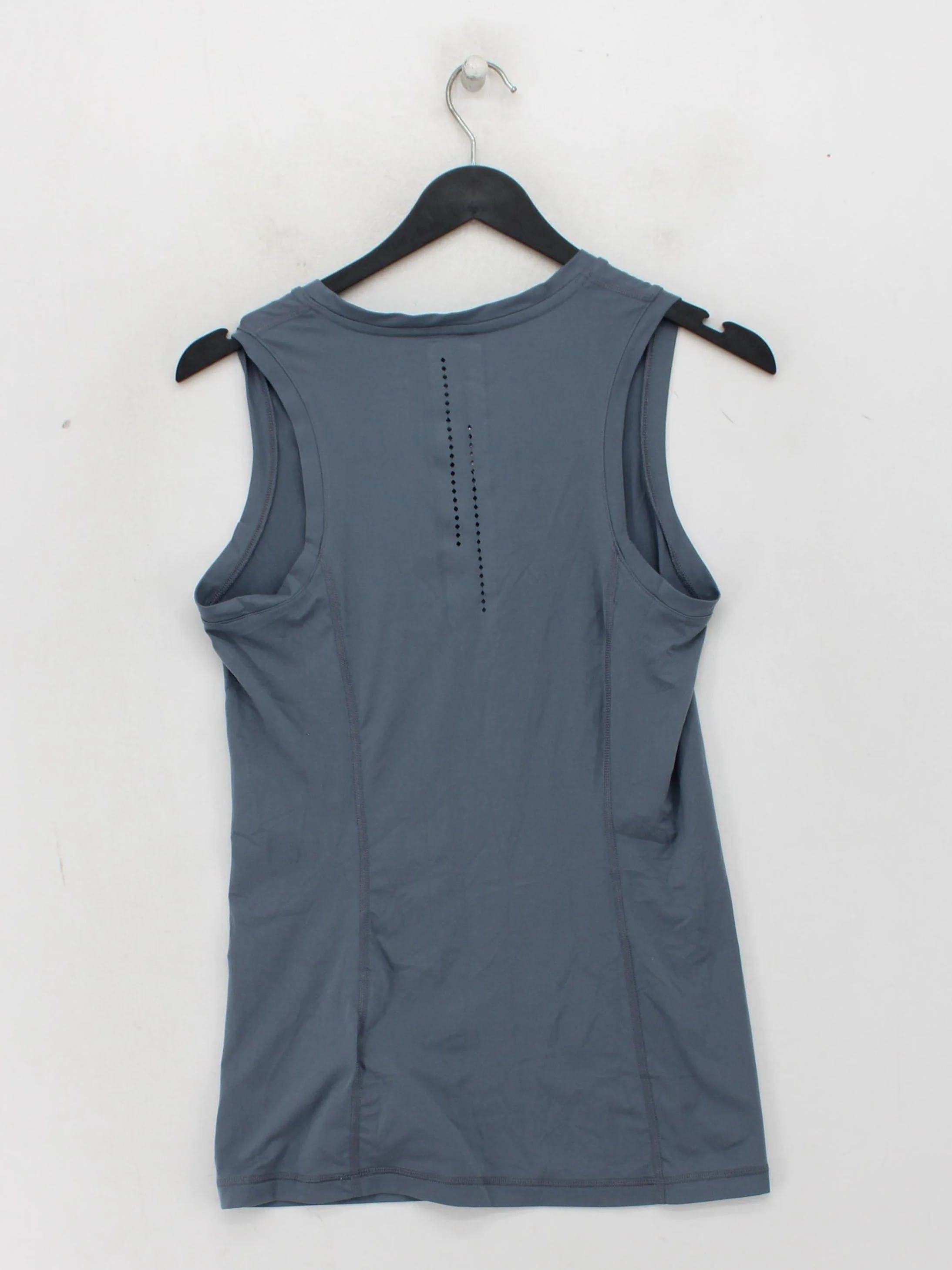 Nike Women's T-Shirt S Grey Polyester with Elastane Sleeveless Basic - Image 2