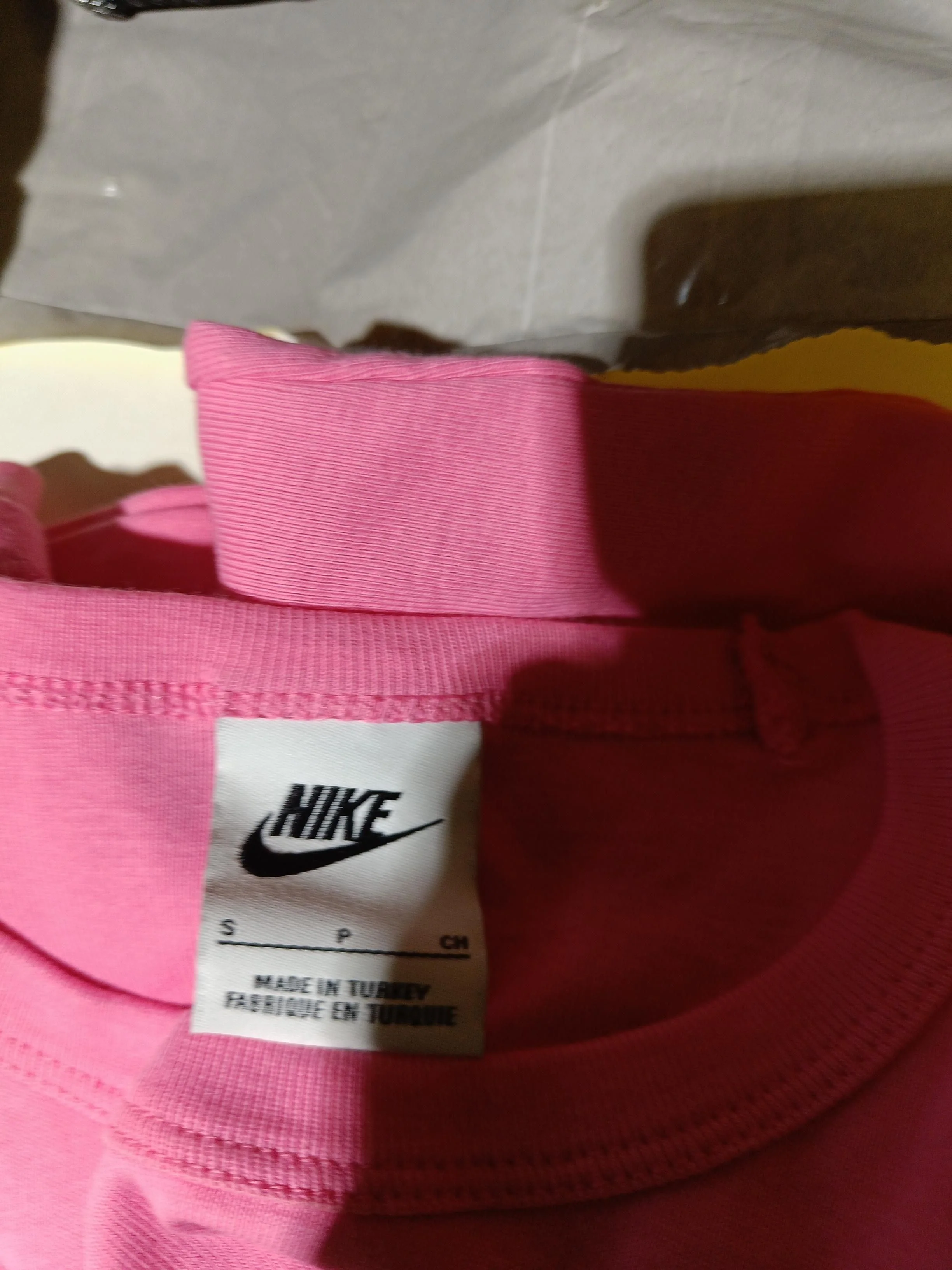 Nike Women's T-Shirt S Pink Graphic 100% Cotton Short Sleeve Round Neck Basic - Image 5