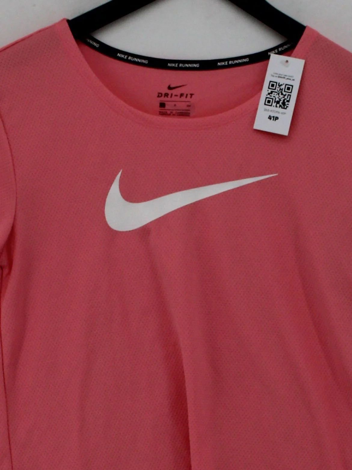 Nike Women's T-Shirt S Pink Graphic 100% Polyester Basic - Image 3