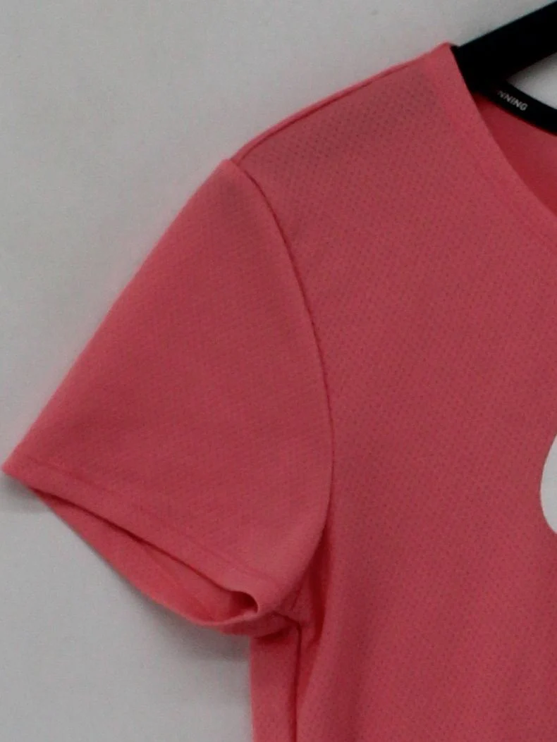 Nike Women's T-Shirt S Pink Graphic 100% Polyester Basic - Image 4
