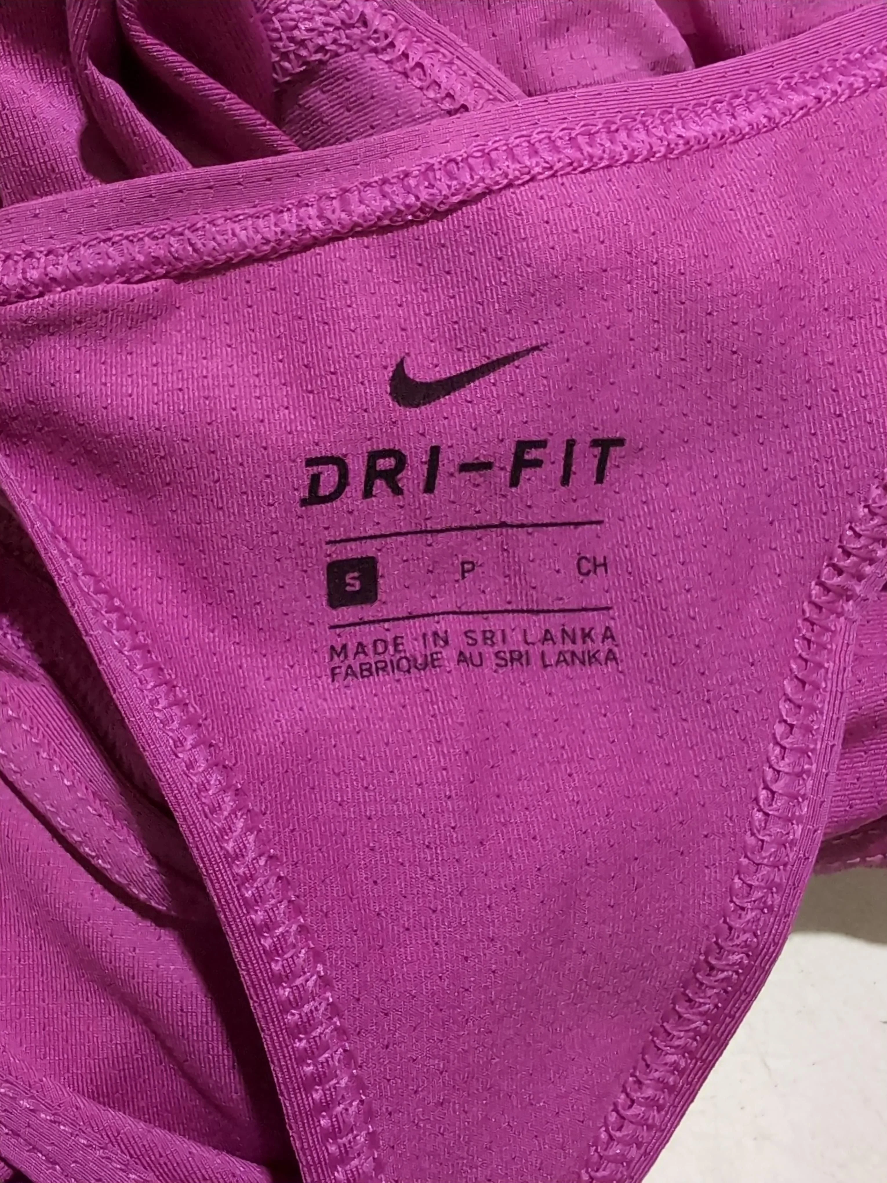 Nike Women's T-Shirt S Pink Polyester with Elastane Sleeveless Basic - Image 5