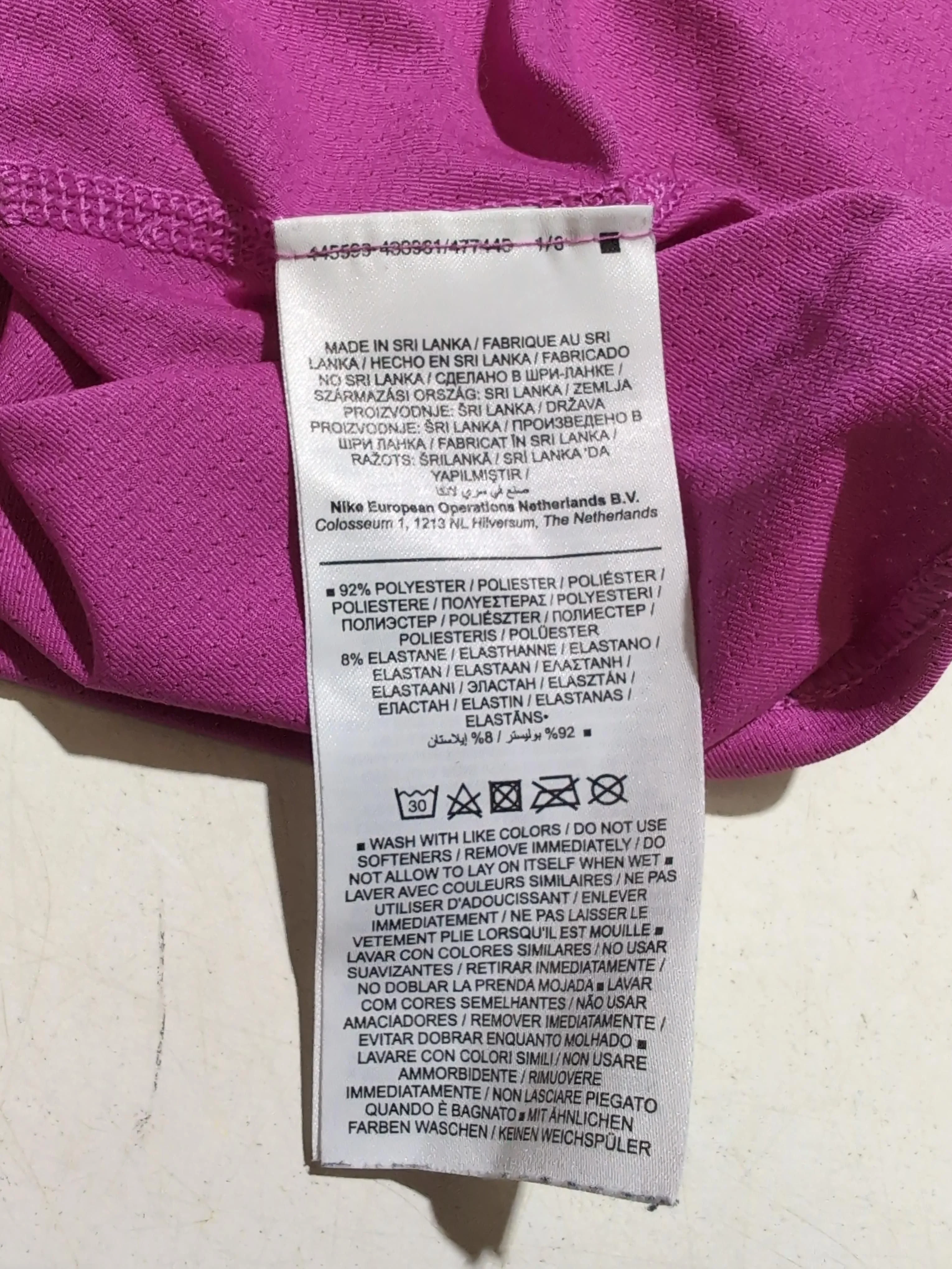 Nike Women's T-Shirt S Pink Polyester with Elastane Sleeveless Basic - Image 6