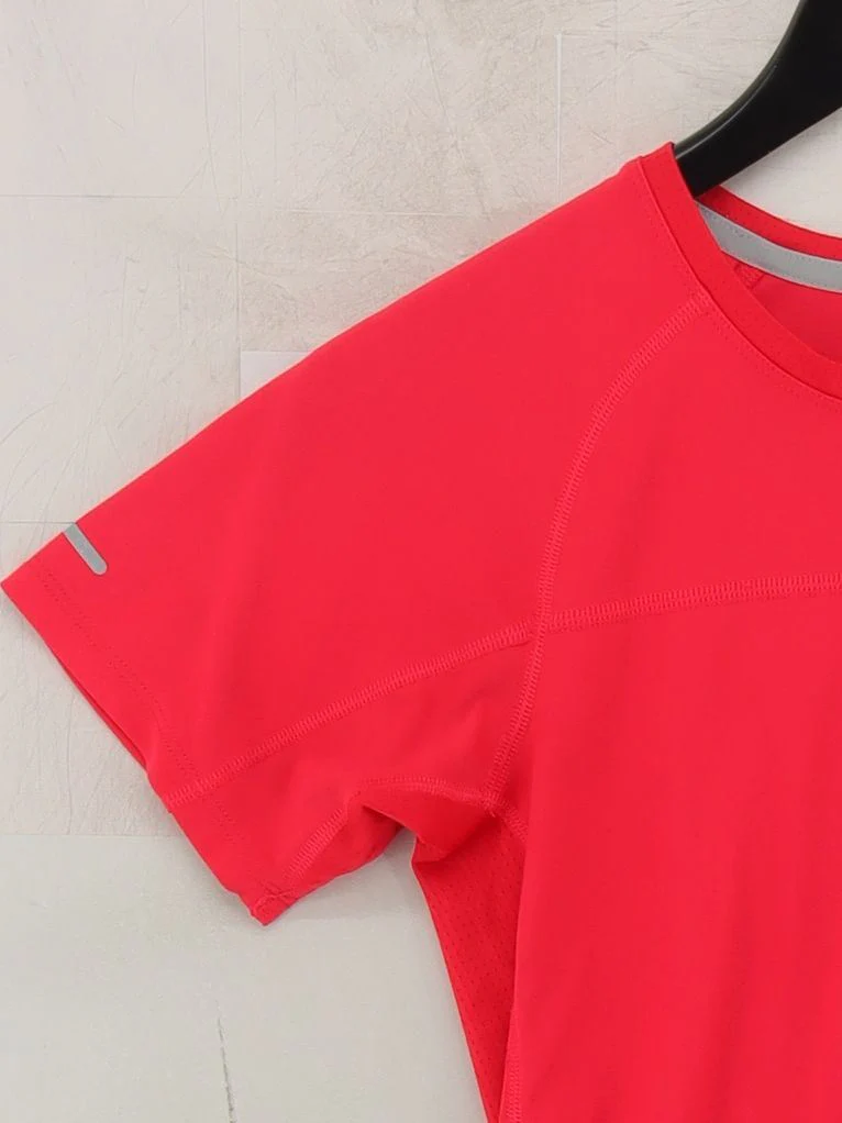 Nike Women's T-Shirt S Red 100% Polyester Basic - Image 4
