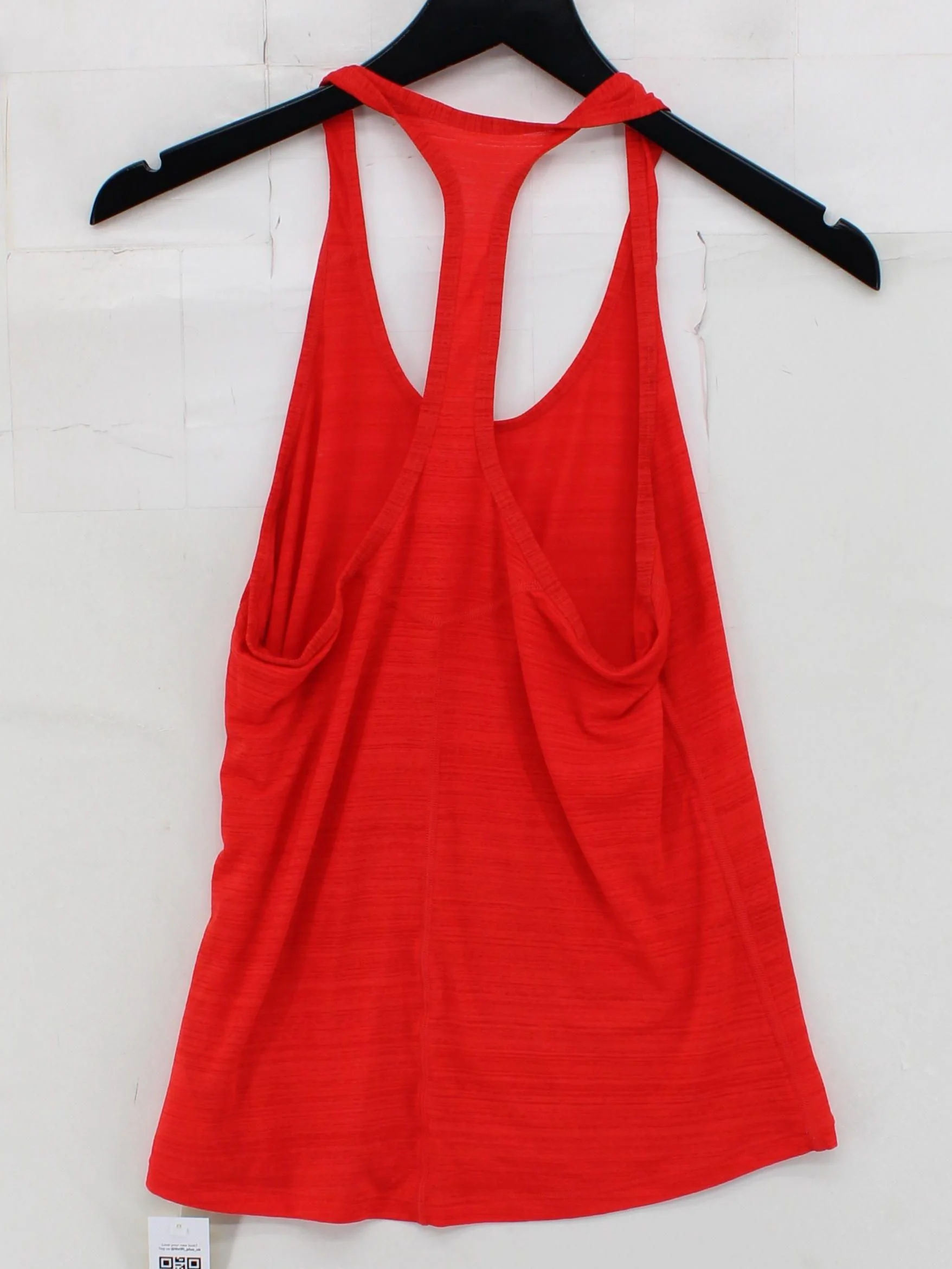 Nike Women's T-Shirt S Red 100% Polyester Sleeveless Basic - Image 2