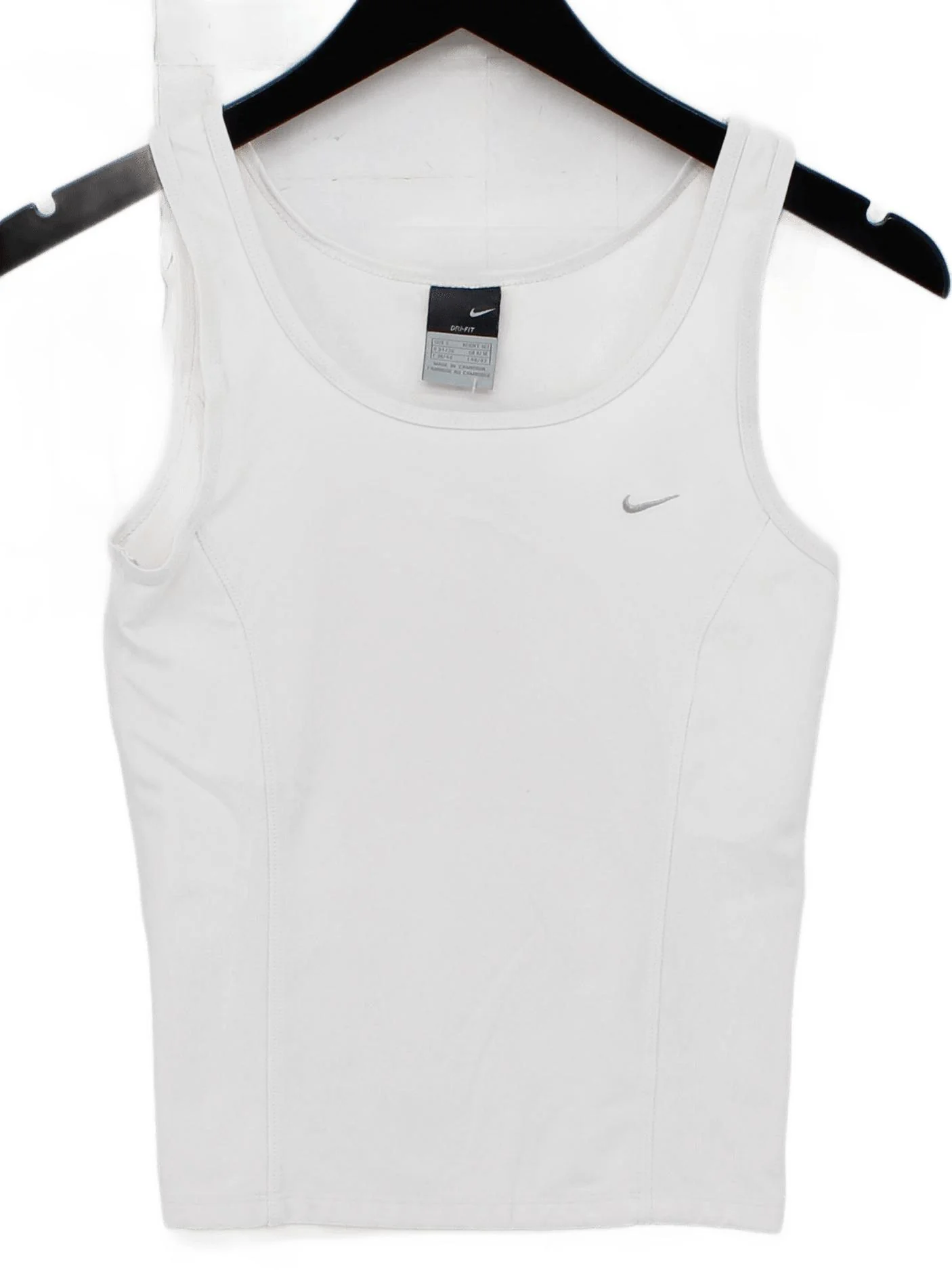 Nike Women's T-Shirt S White 100% Other Sleeveless Basic