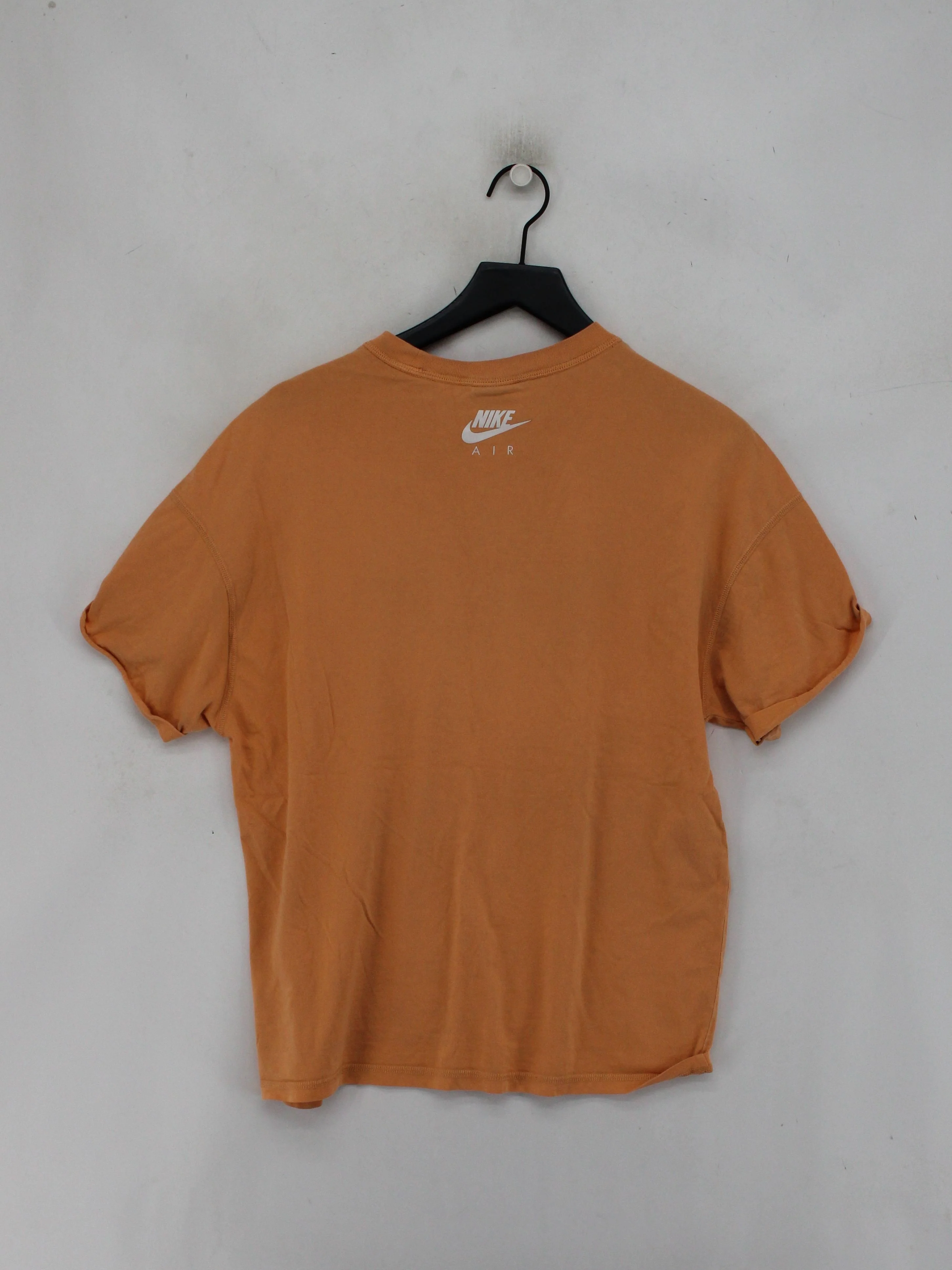 Nike Women's T-Shirt UK 8 Orange 100% Cotton Basic - Image 2